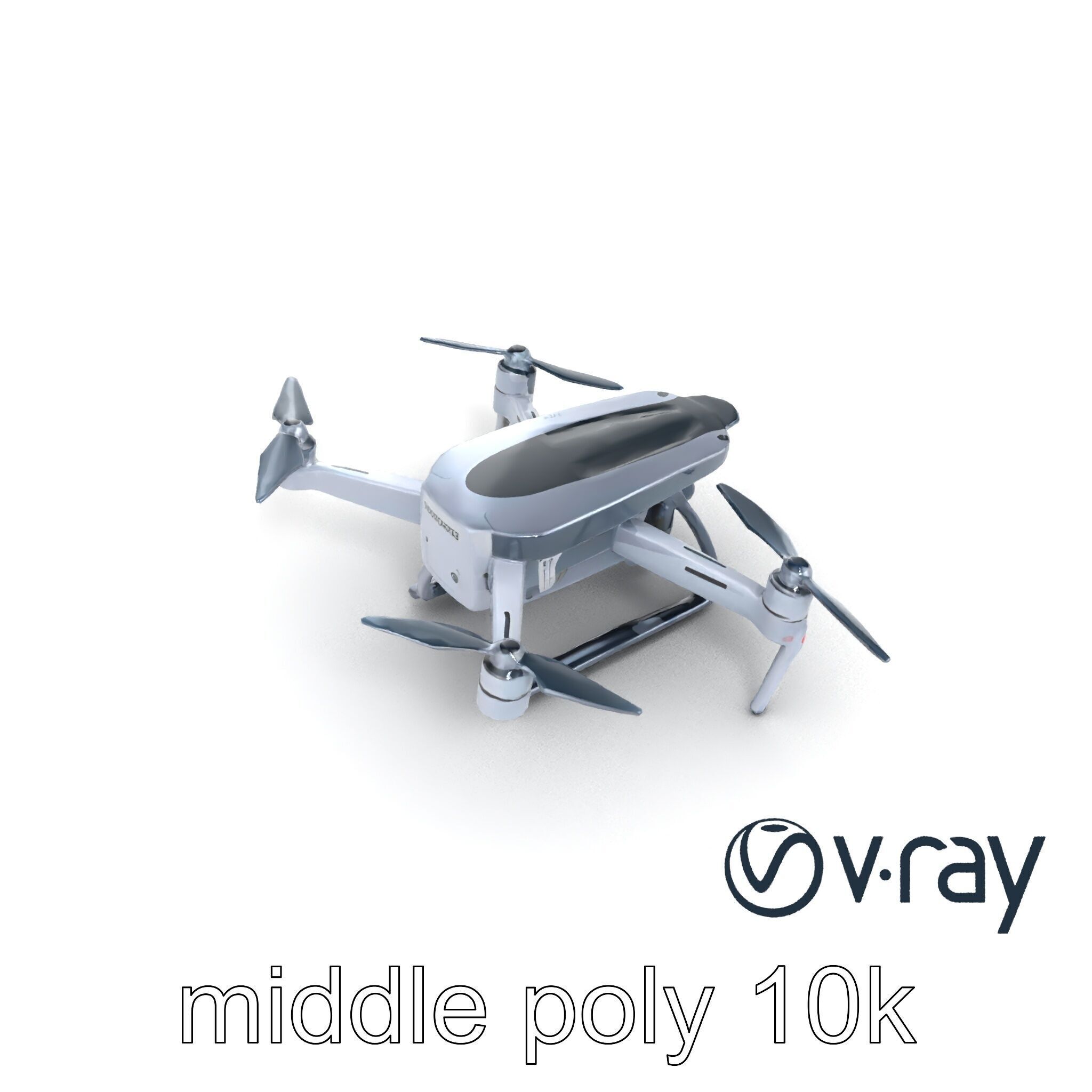 PhantomStrike Drone AI Technology model pack Low-poly 3D model_13