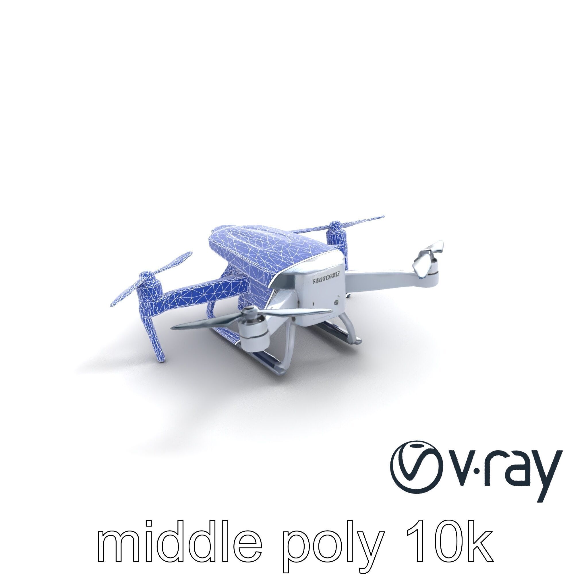 PhantomStrike Drone AI Technology model pack Low-poly 3D model_18