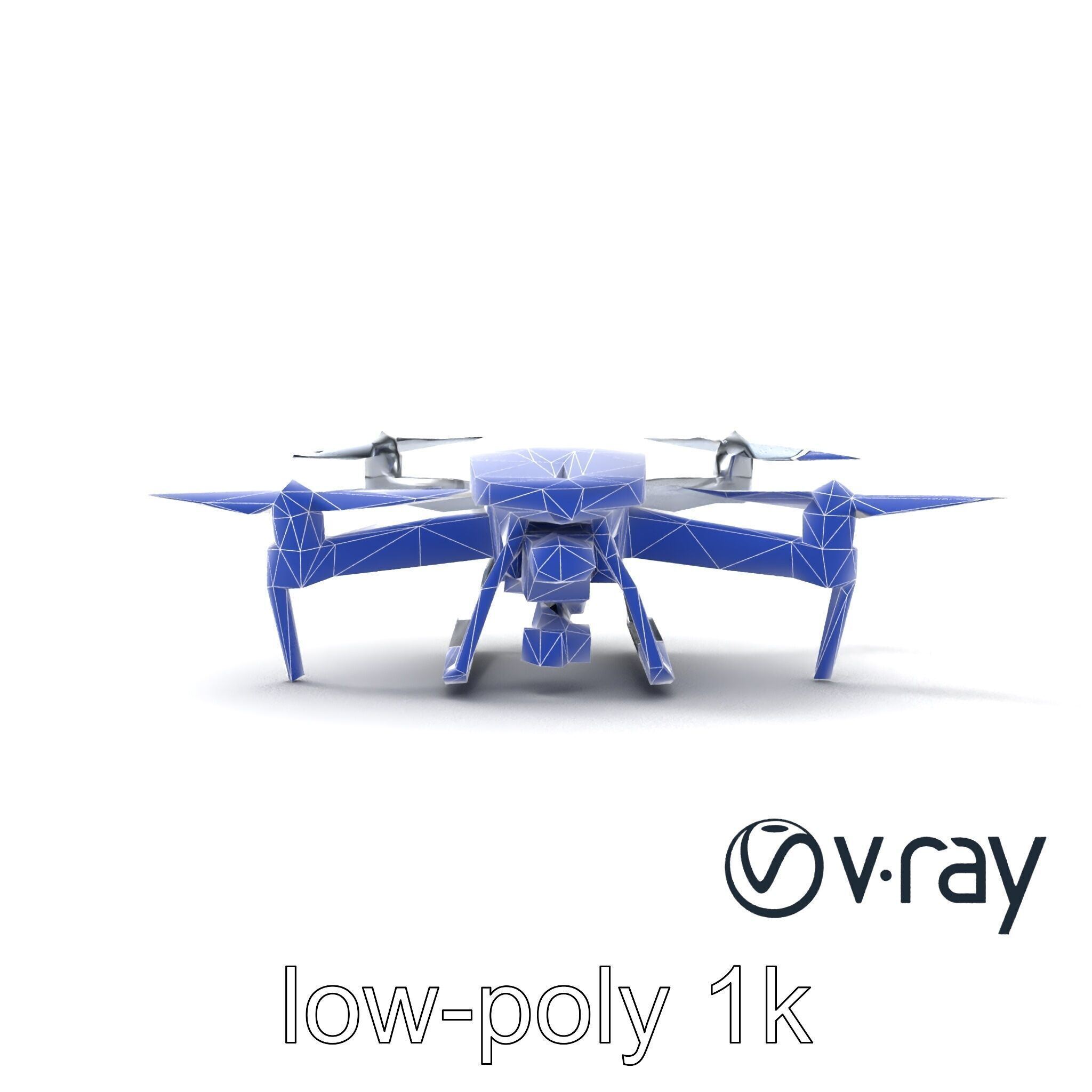 PhantomStrike Drone AI Technology model pack Low-poly 3D model_28