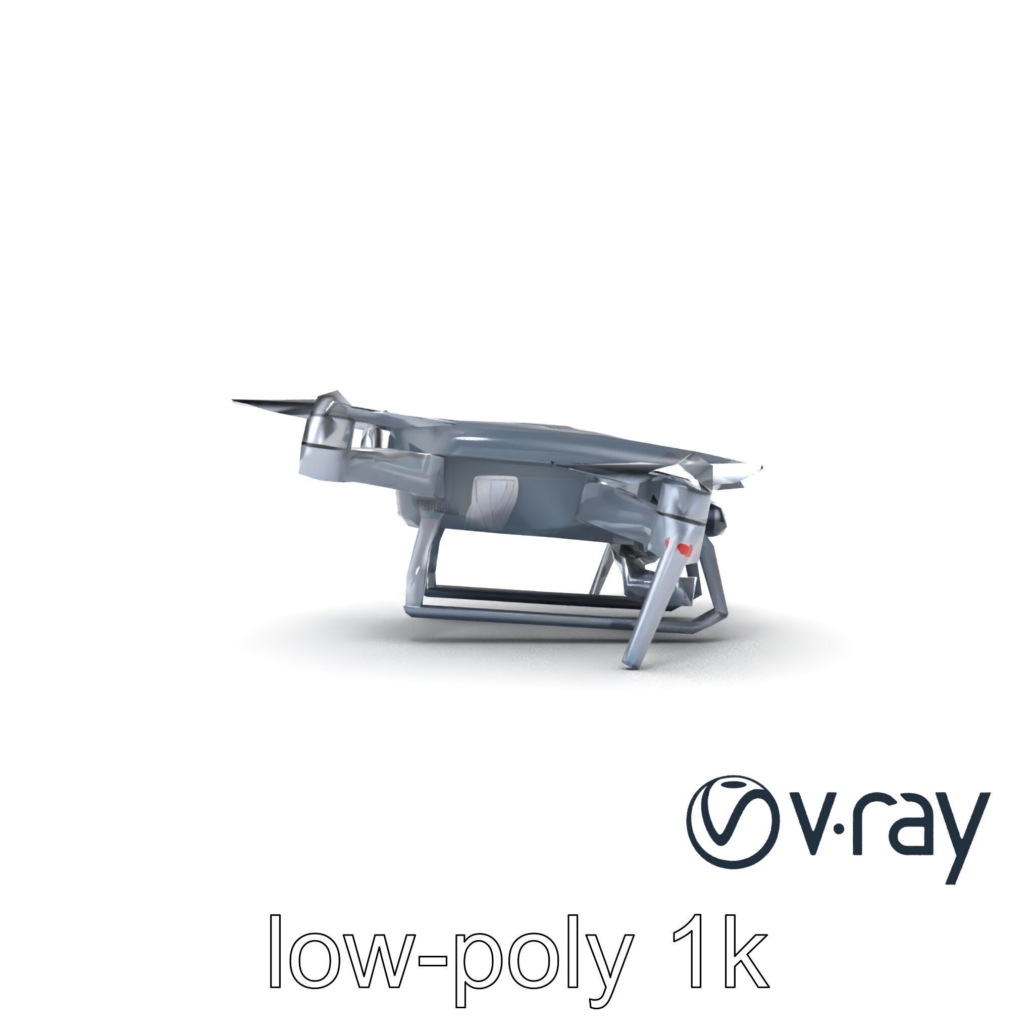 PhantomStrike Drone AI Technology model pack Low-poly 3D model_31