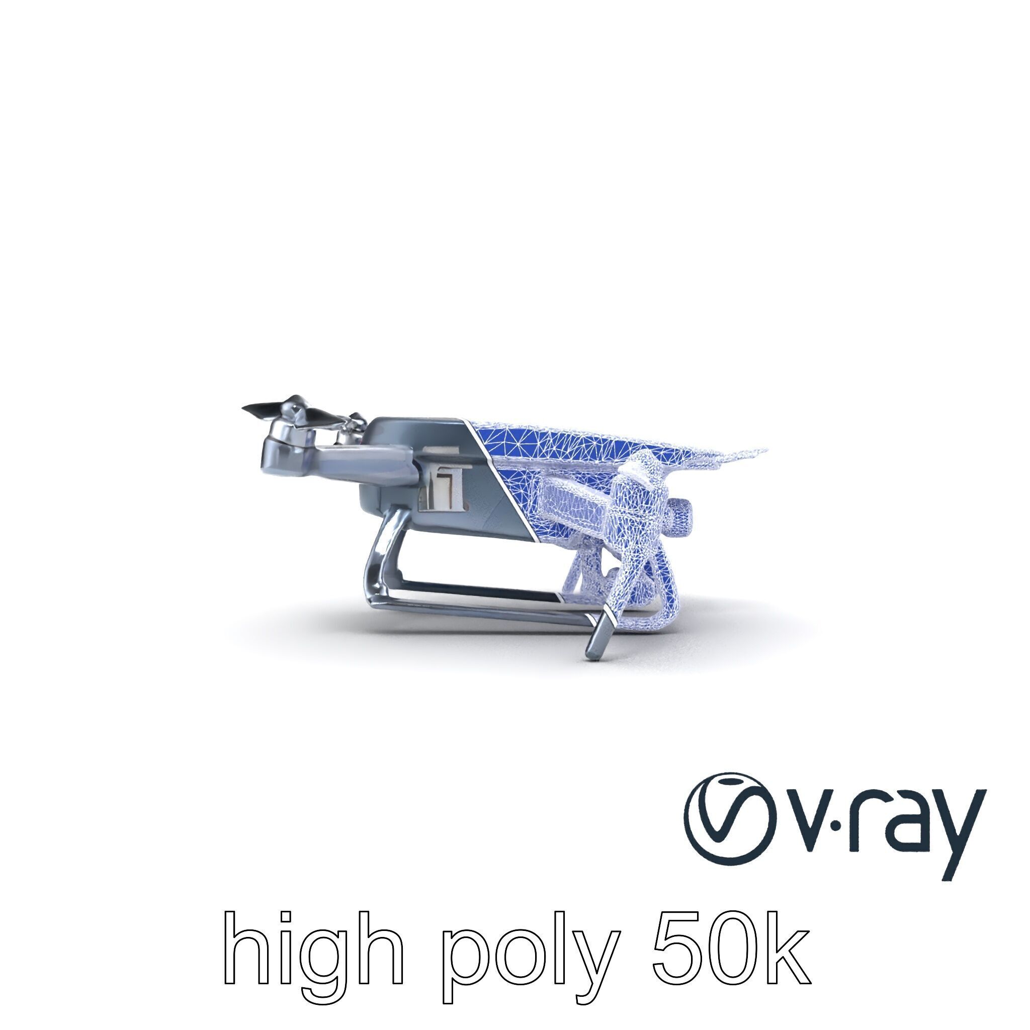 PhantomStrike Drone AI Technology model pack Low-poly 3D model_27