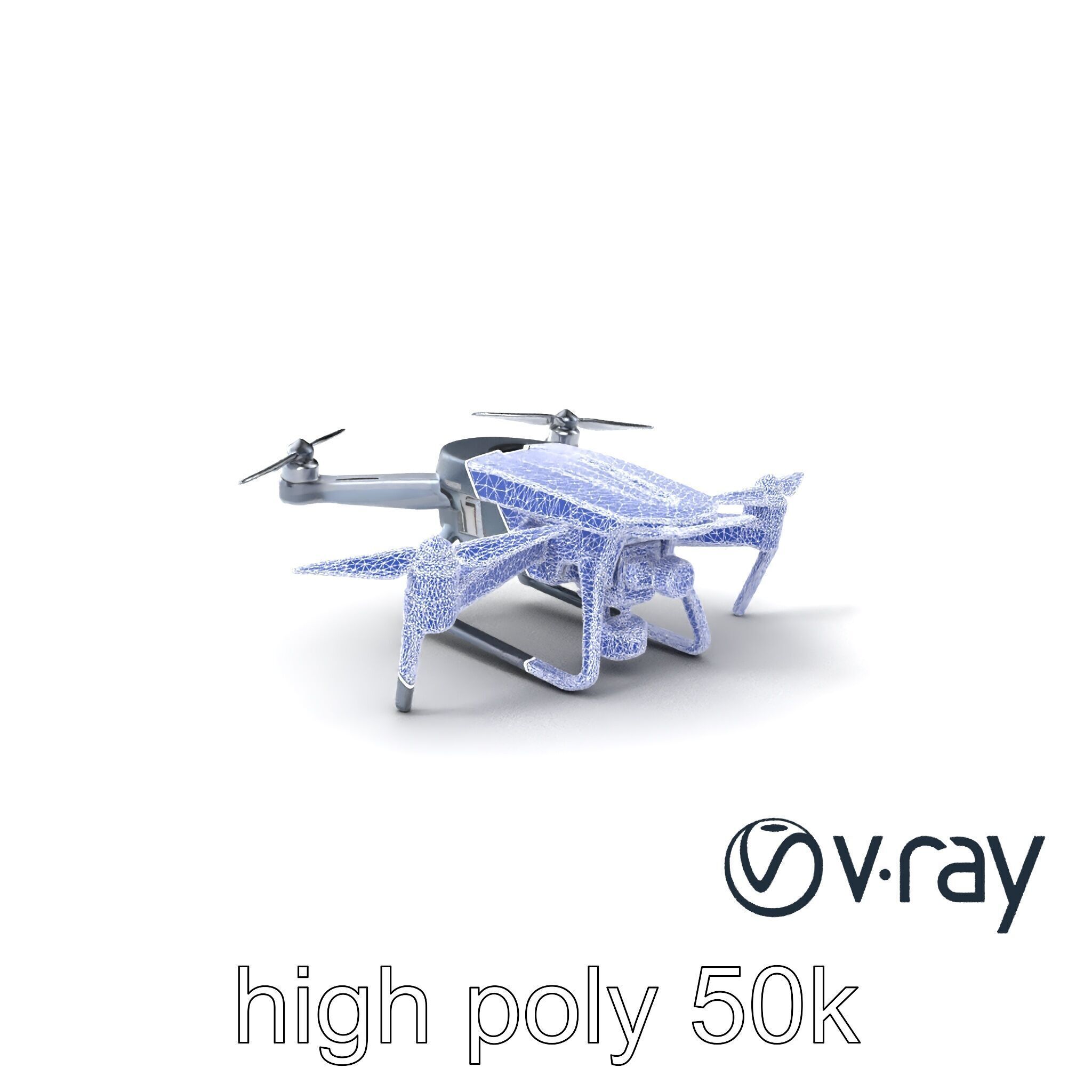 PhantomStrike Drone AI Technology model pack Low-poly 3D model_15