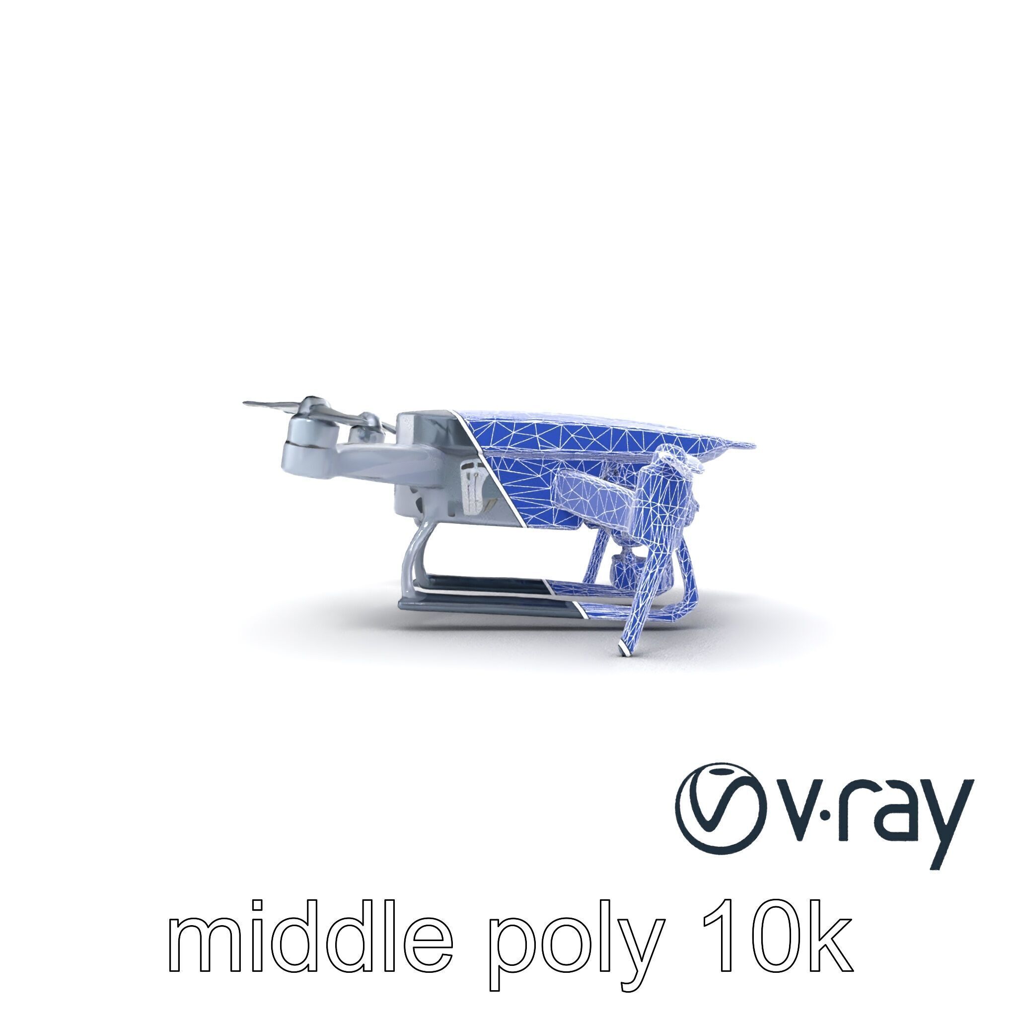 PhantomStrike Drone AI Technology model pack Low-poly 3D model_24