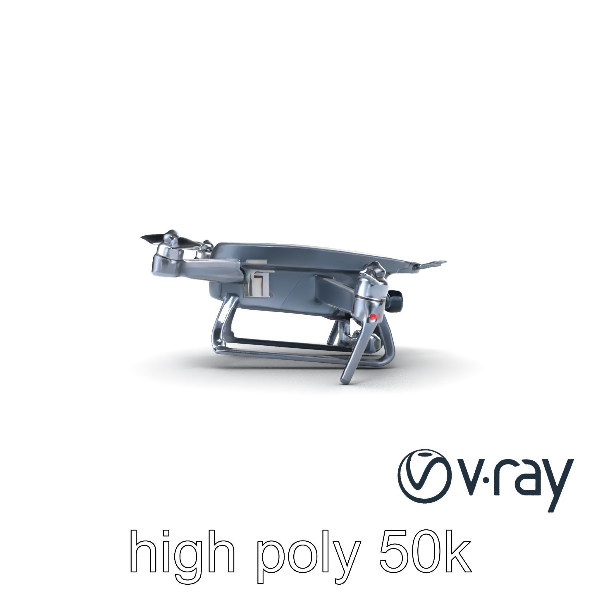 PhantomStrike Drone AI Technology model pack Low-poly 3D model_22