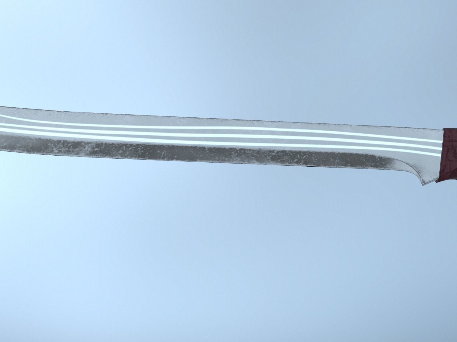 Elven Sword Low-poly 3D model_19