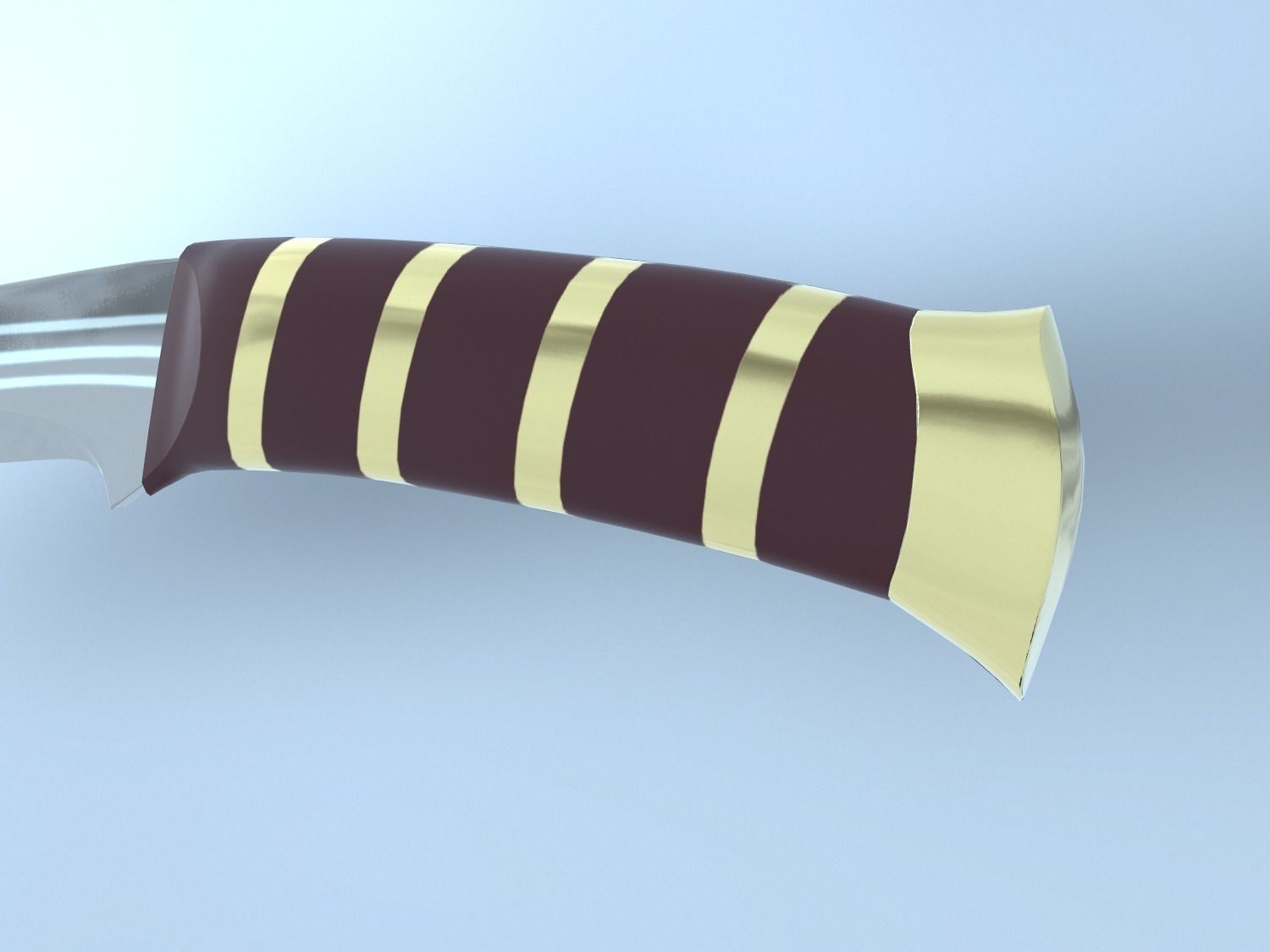 Elven Sword Low-poly 3D model_10