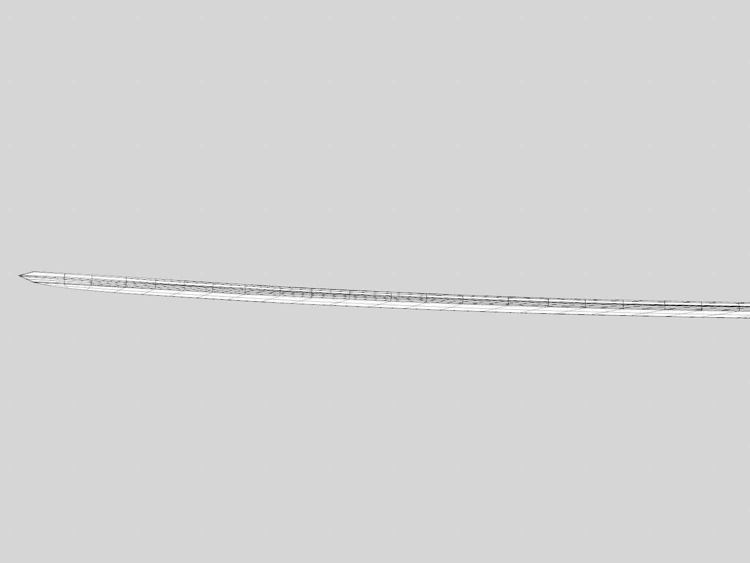 Elven Sword Low-poly 3D model_29