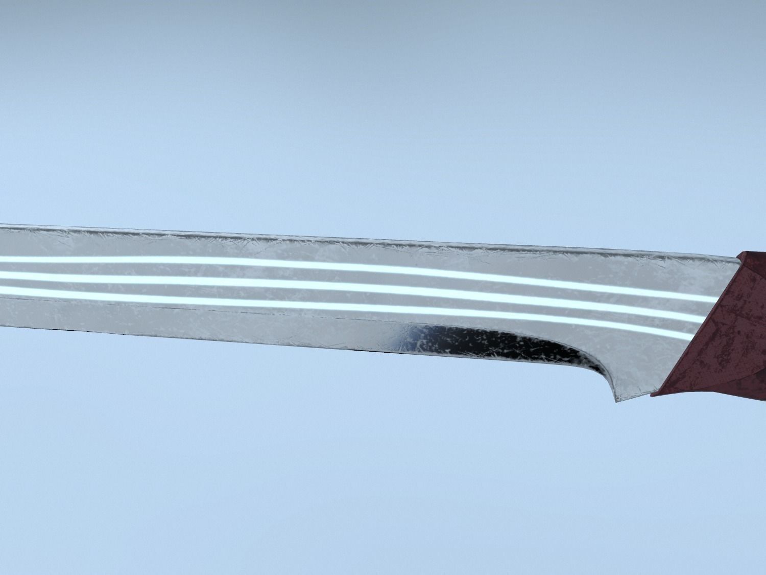 Elven Sword Low-poly 3D model_18