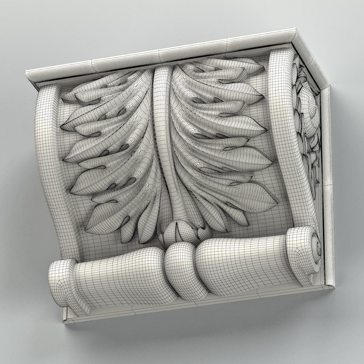 Corbel 009 3D model_8