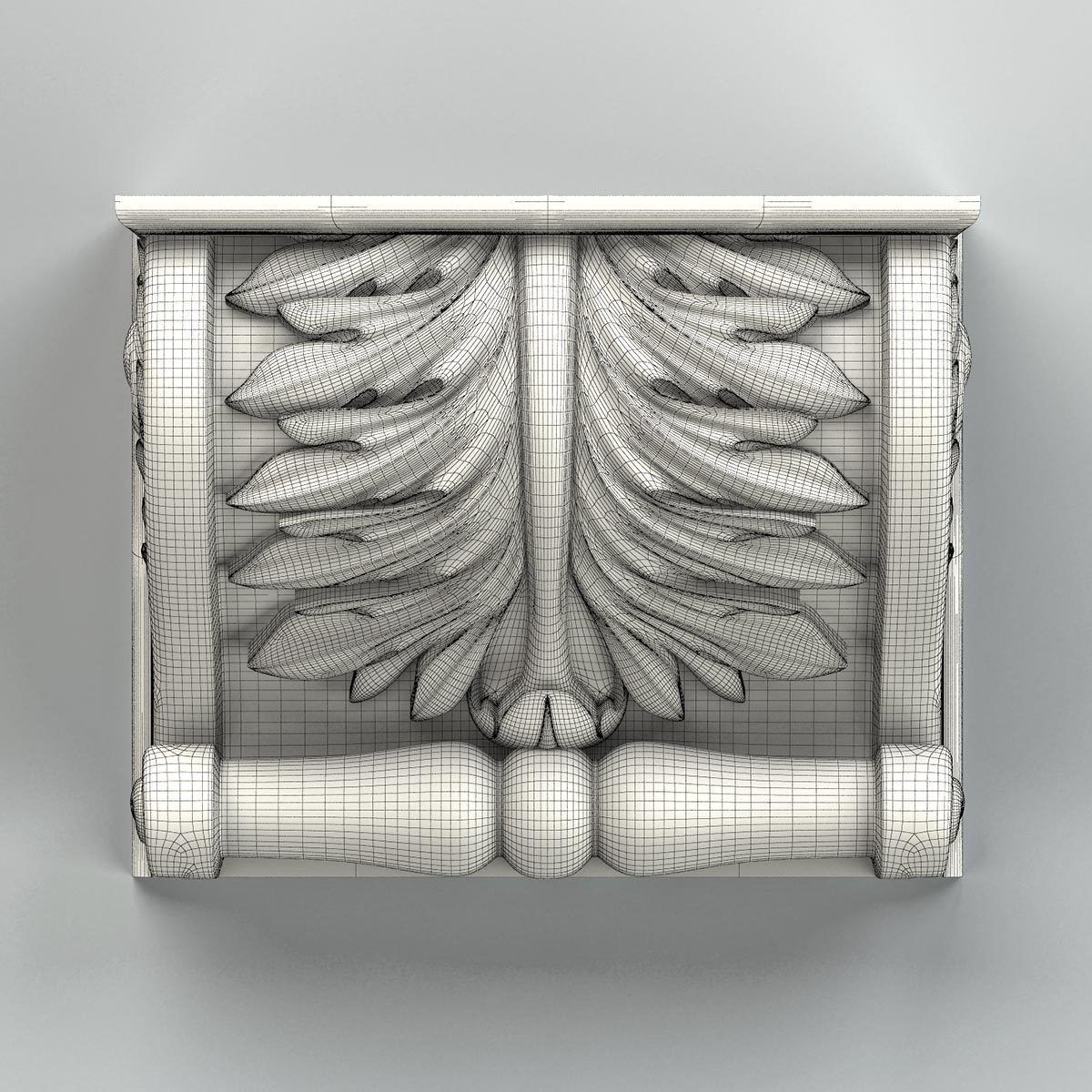 Corbel 009 3D model_6