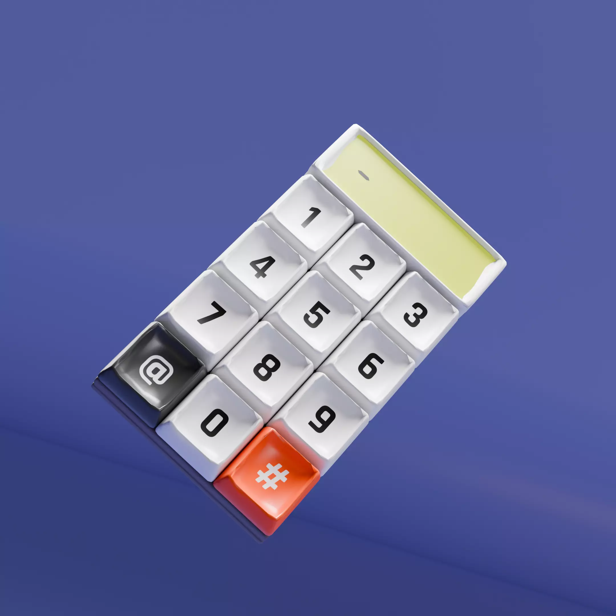 Retro Keypad Calculator Free low-poly 3D model