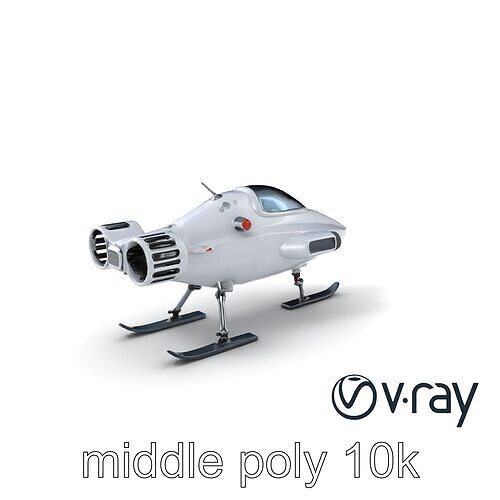 ArcticWolf Interceptor model pack for winter environments Low-poly 3D model