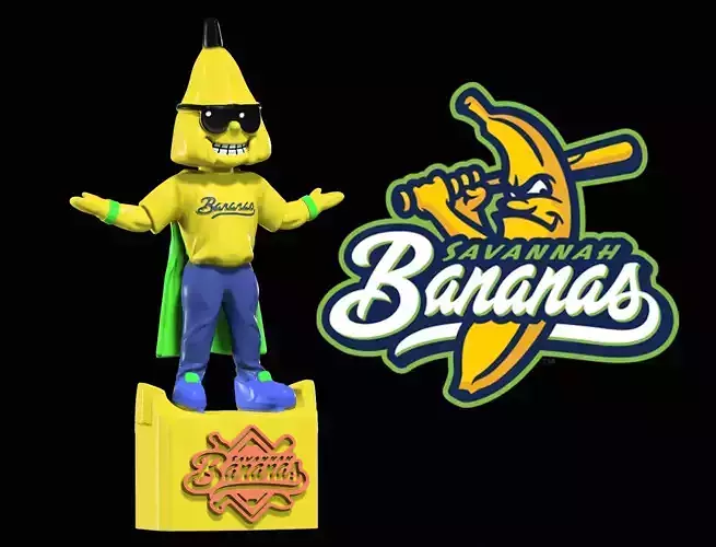 MLB - Savannah Bananas baseball mascot statue 