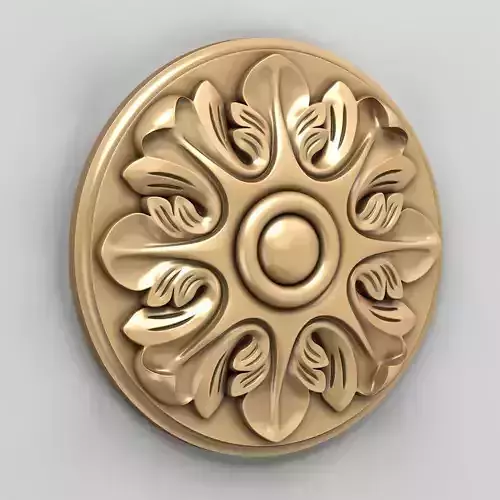 Round rosette 012 3D model