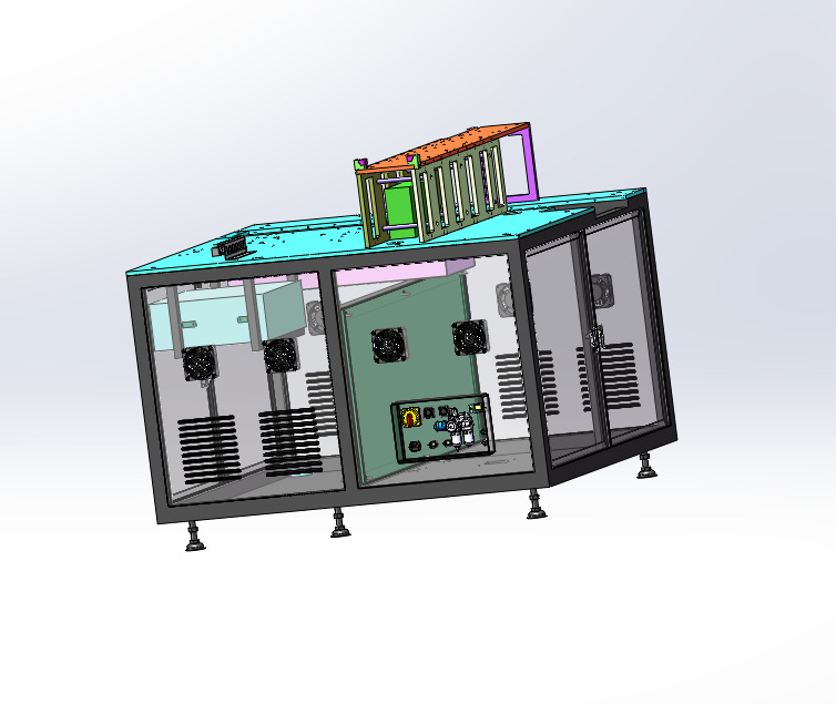 Auto-CELL-Screen-Assembly-AOI-3D-Model-SolidWorks-IGS 3D model_5