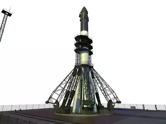 Voskhod 2 spacecraft 3D model