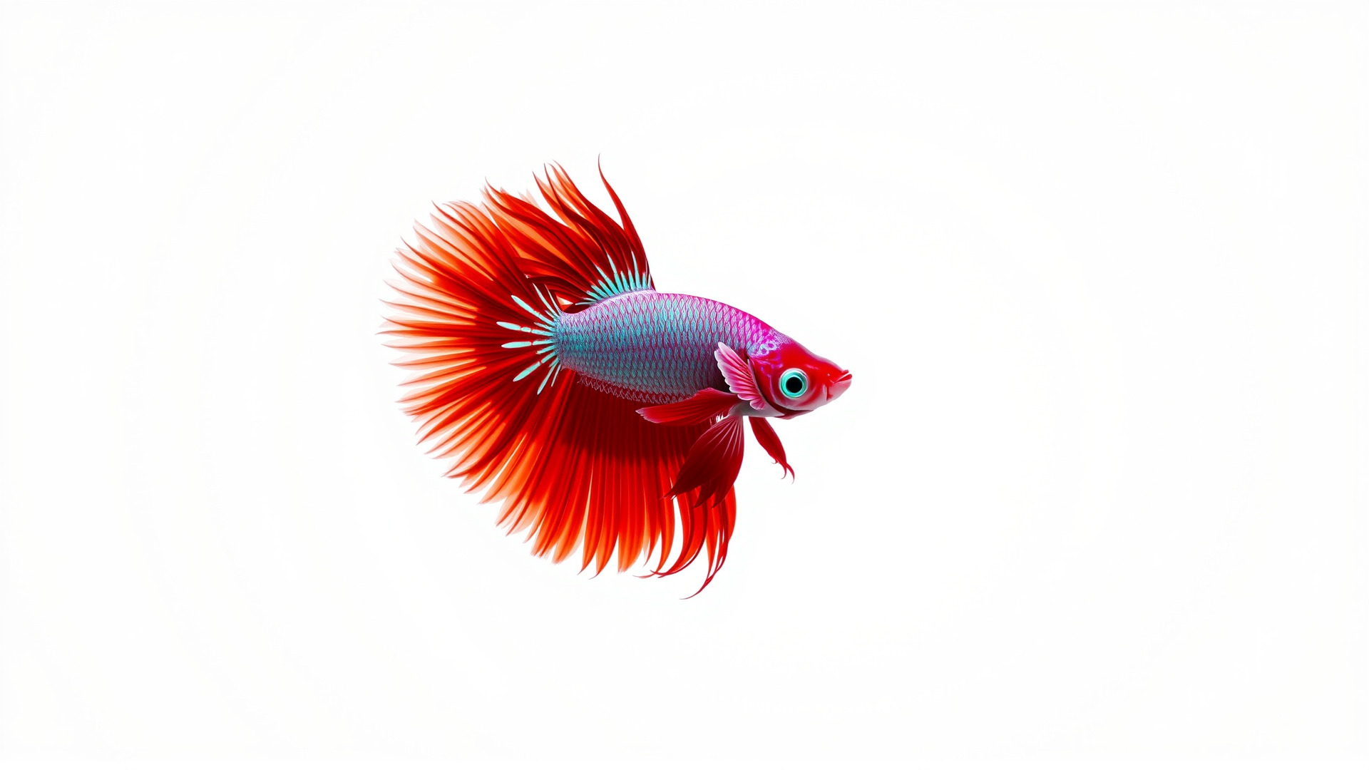 CoralGlow Betta Neon Fish model pack Low-poly 3D model_4