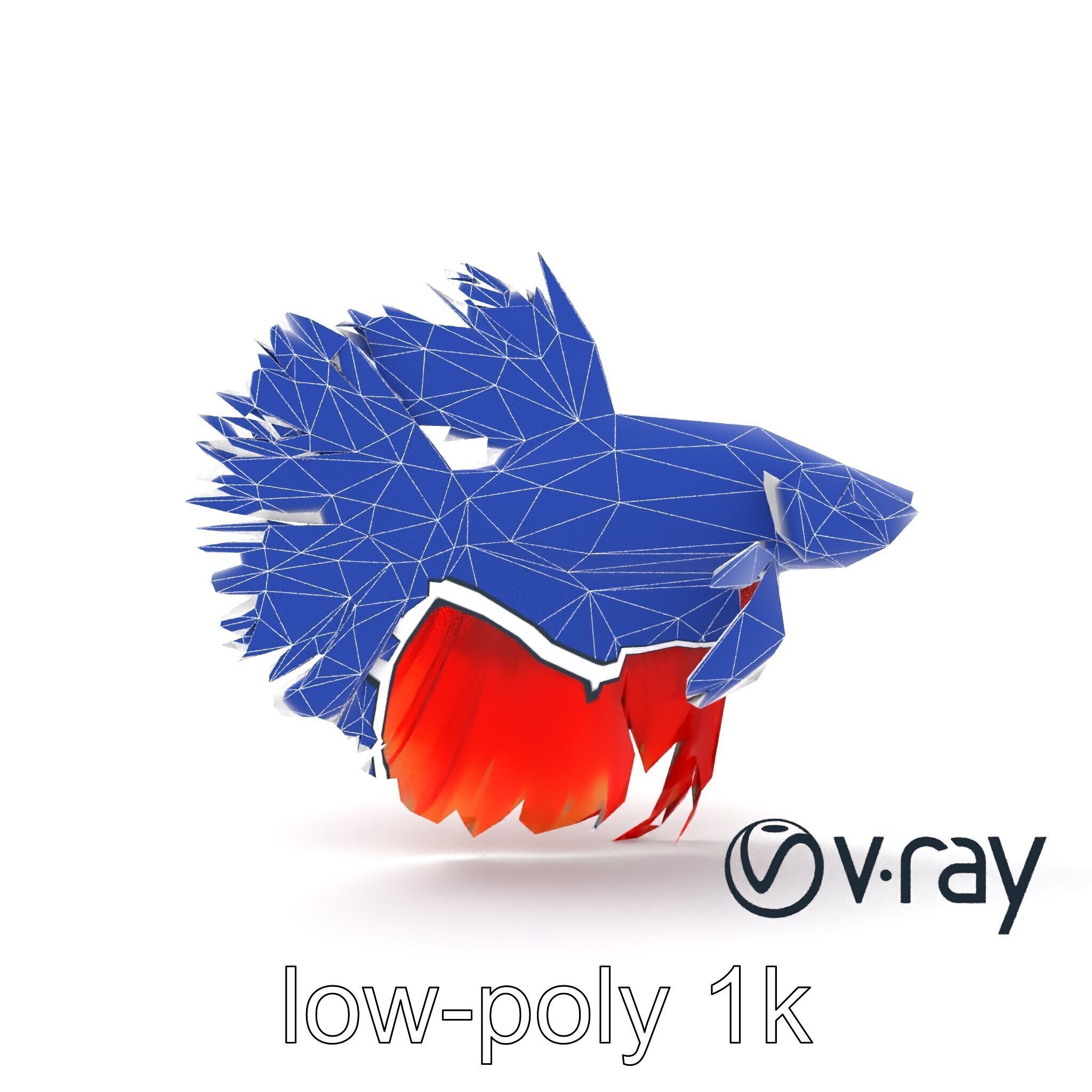 CoralGlow Betta Neon Fish model pack Low-poly 3D model_20