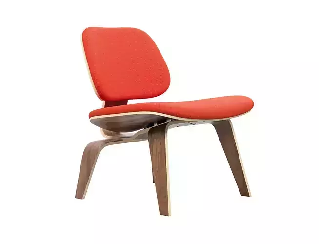Molded Plywood Padded Lounge Chair