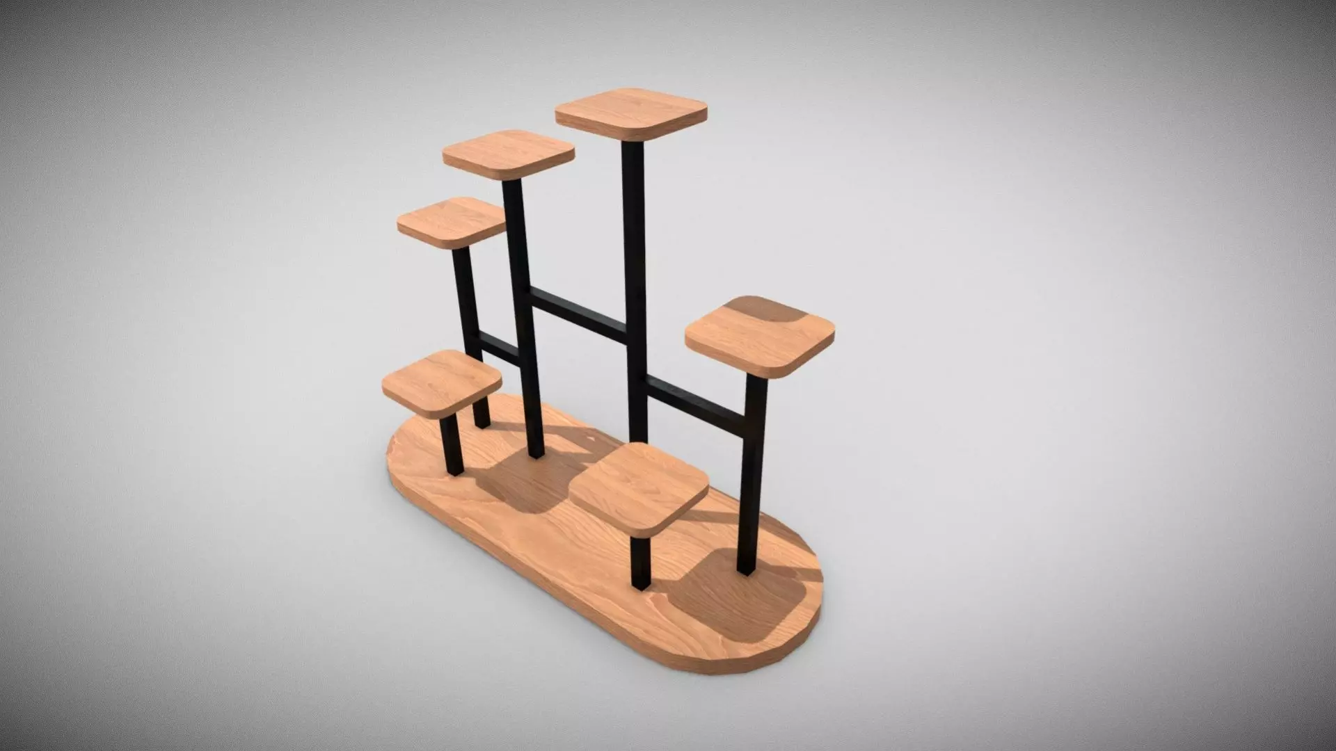 Modern Plant Stand Free low-poly 3D model