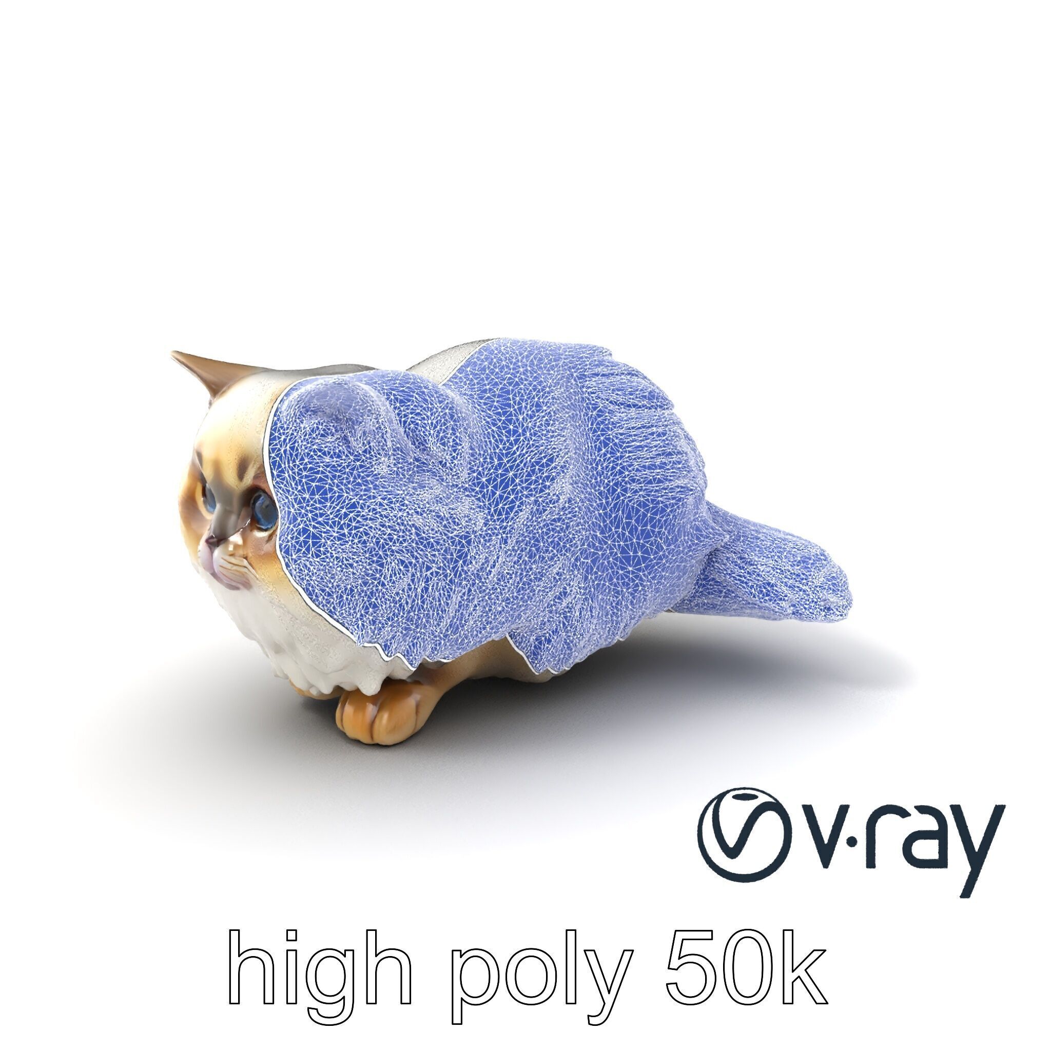VelvetPaw Persian Cat model pack Low-poly 3D model_10