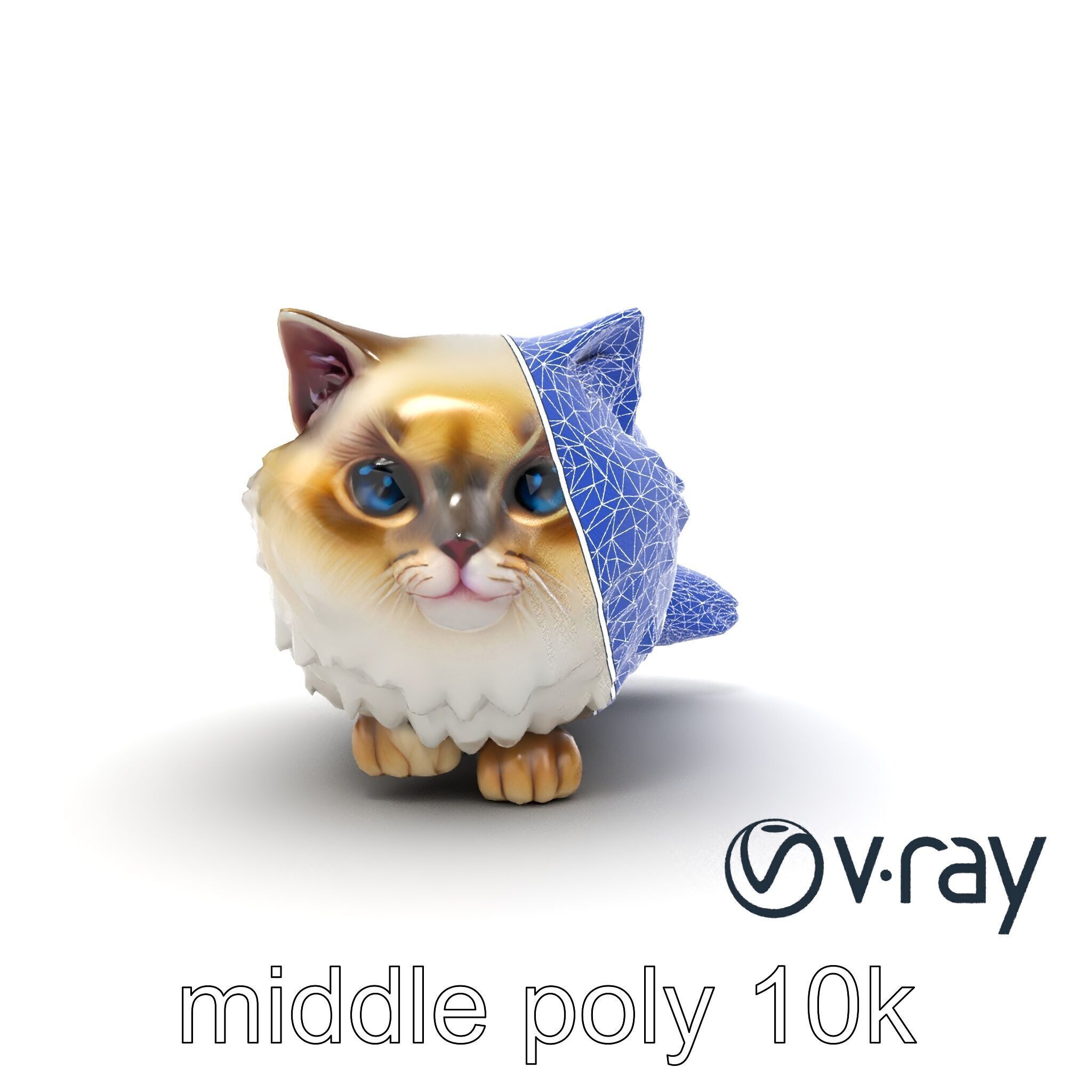VelvetPaw Persian Cat model pack Low-poly 3D model_22