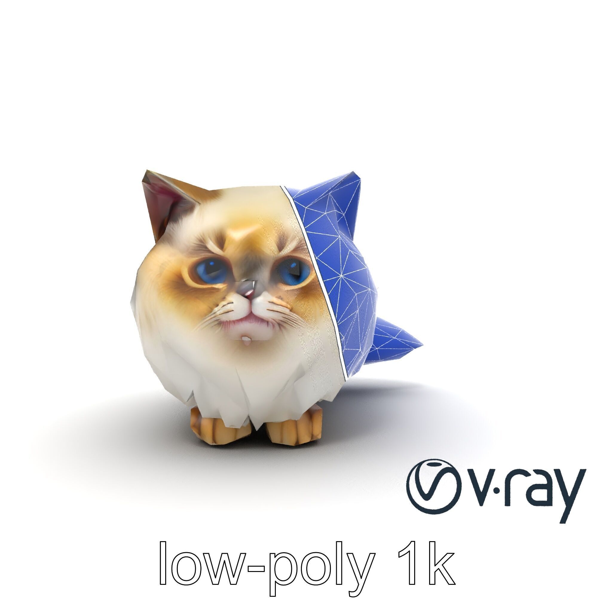 VelvetPaw Persian Cat model pack Low-poly 3D model_18