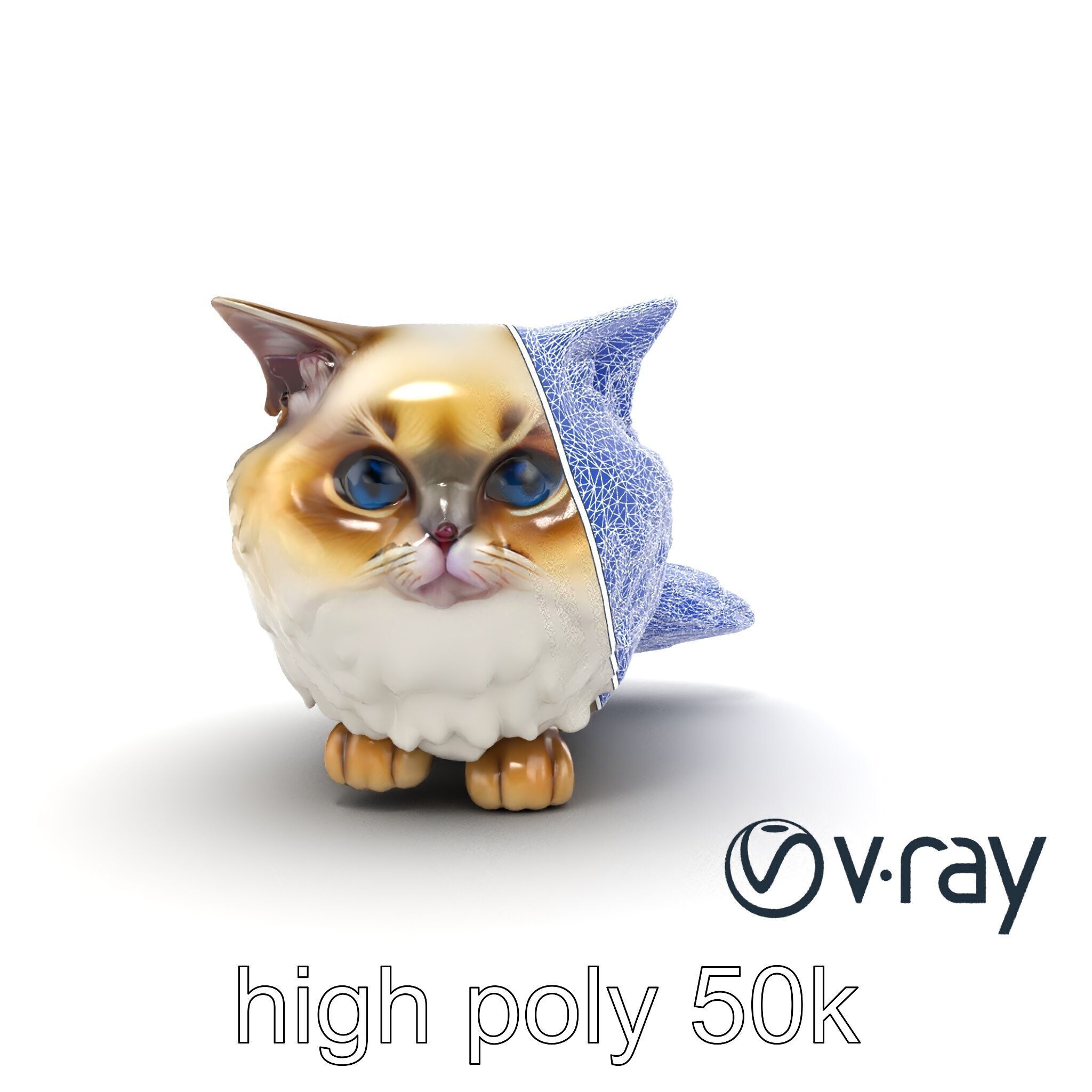 VelvetPaw Persian Cat model pack Low-poly 3D model_21