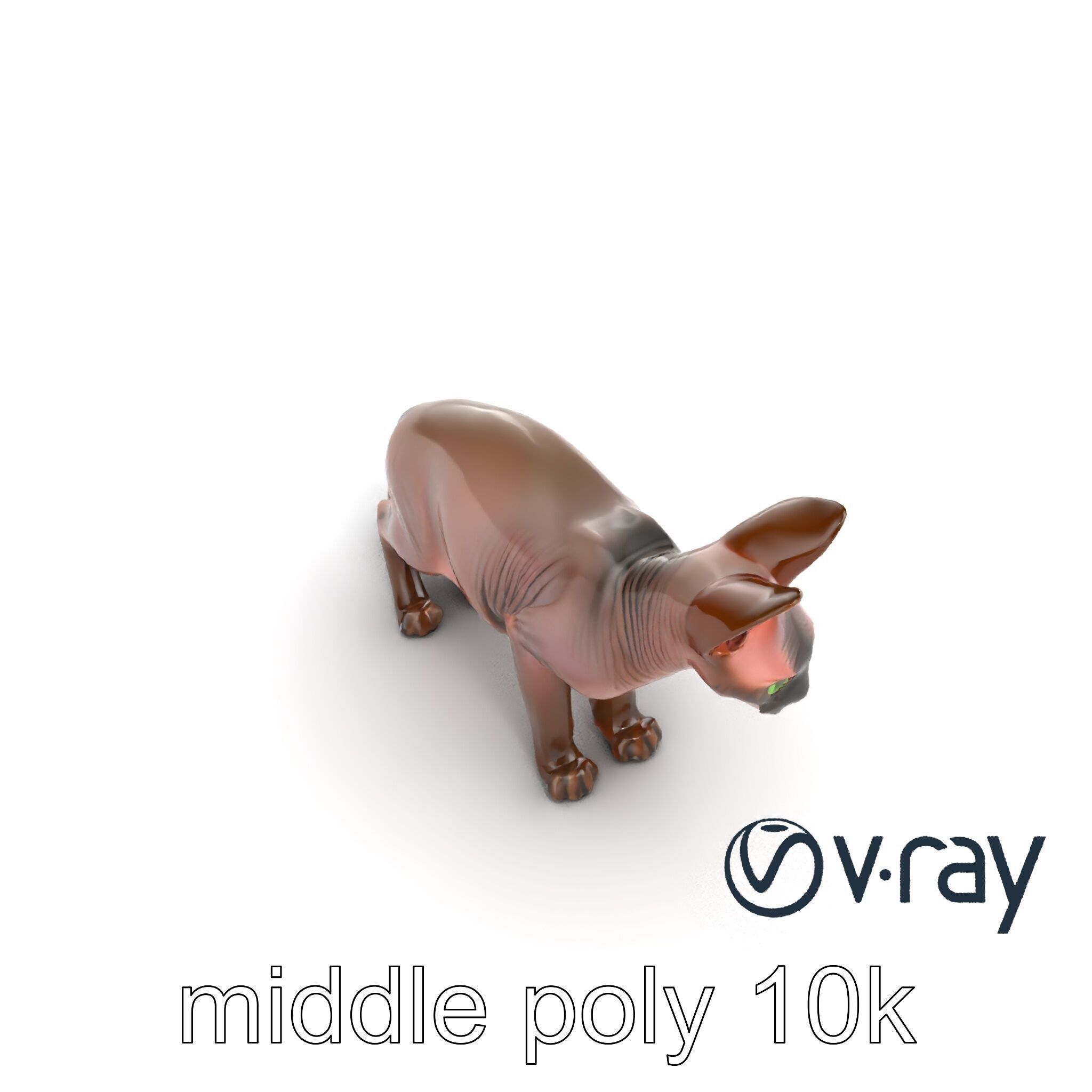 MidnightWhisker Sphynx Cat model pack Low-poly 3D model_41