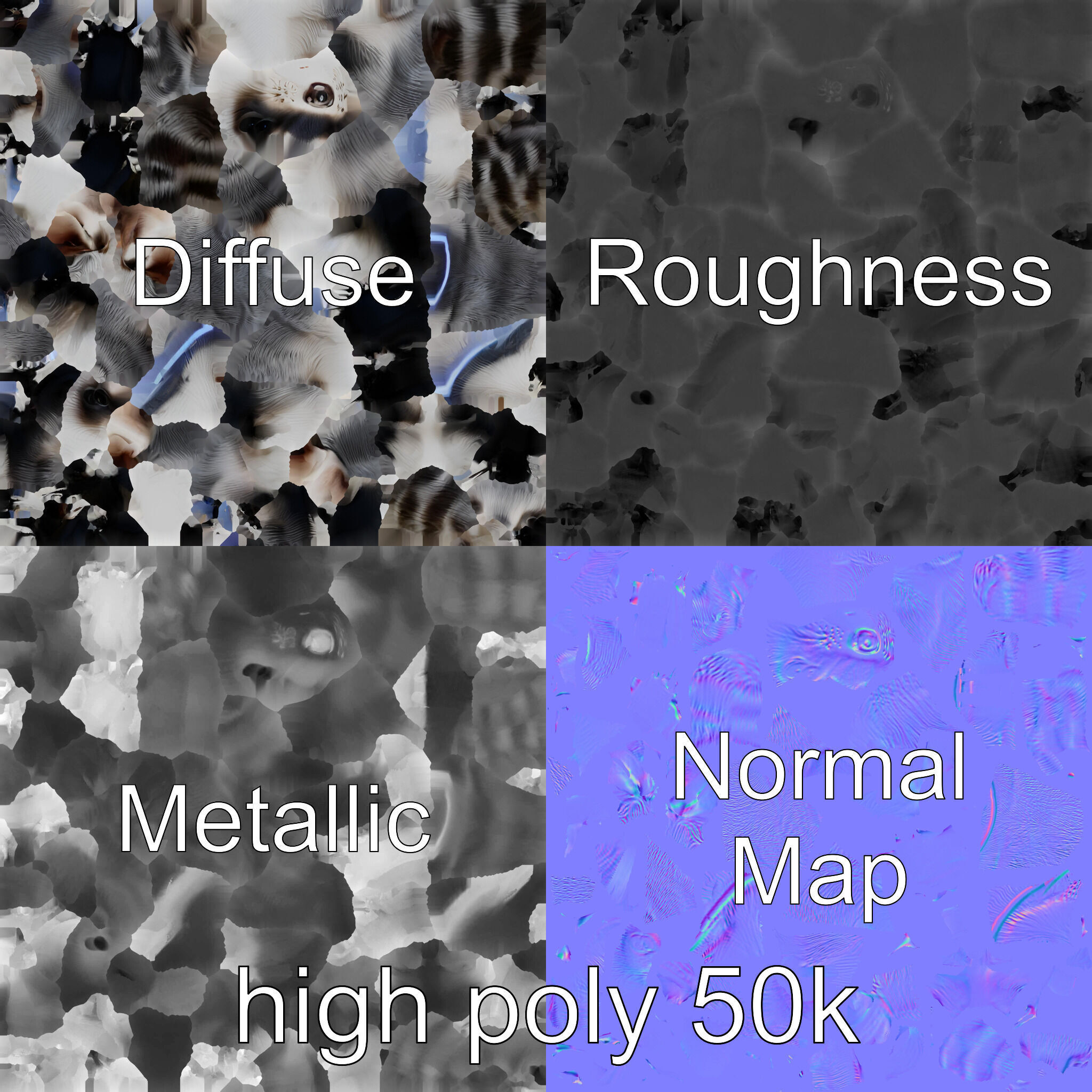 CyberClaw Ferret Tech Accessory model pack Low-poly 3D model_2