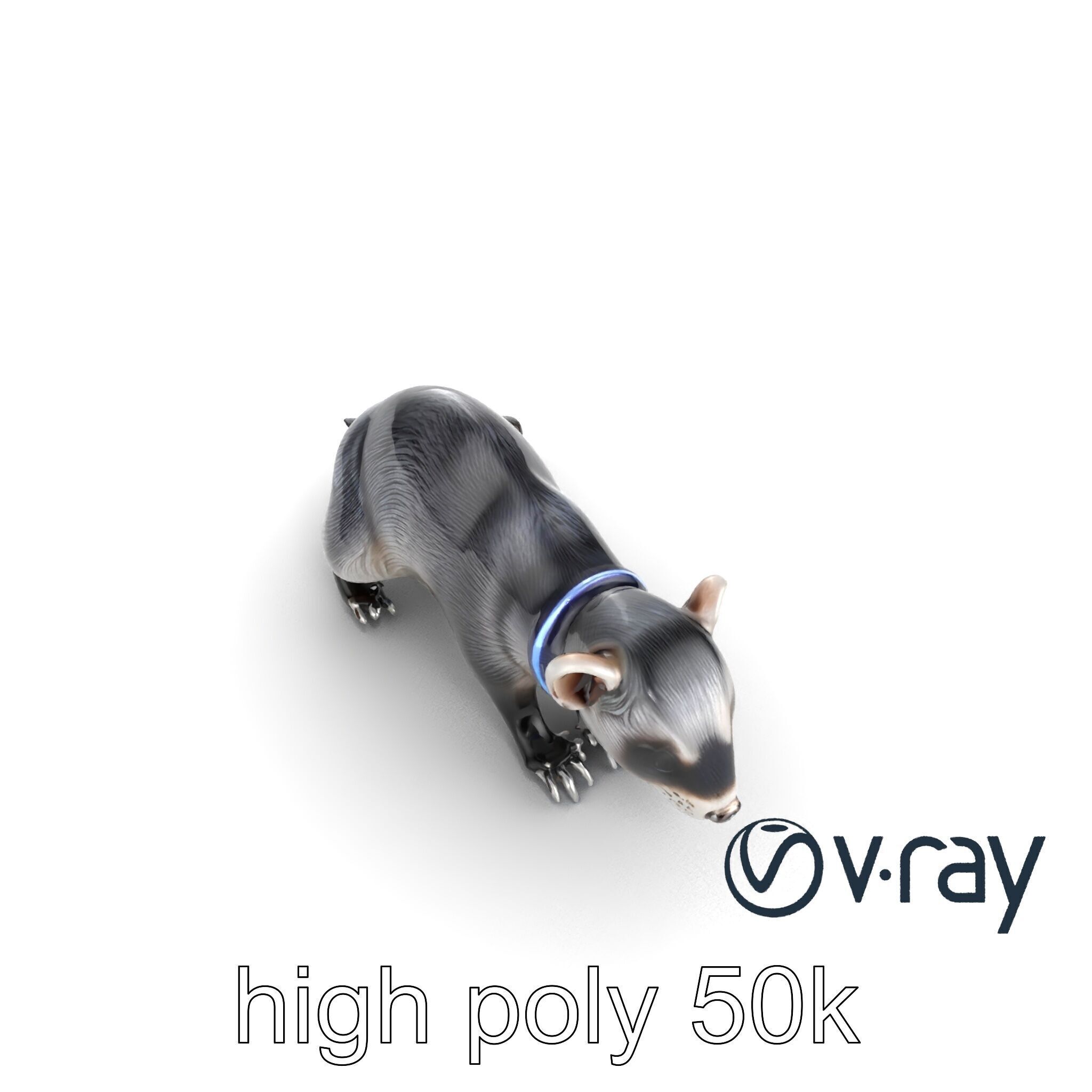 CyberClaw Ferret Tech Accessory model pack Low-poly 3D model_14