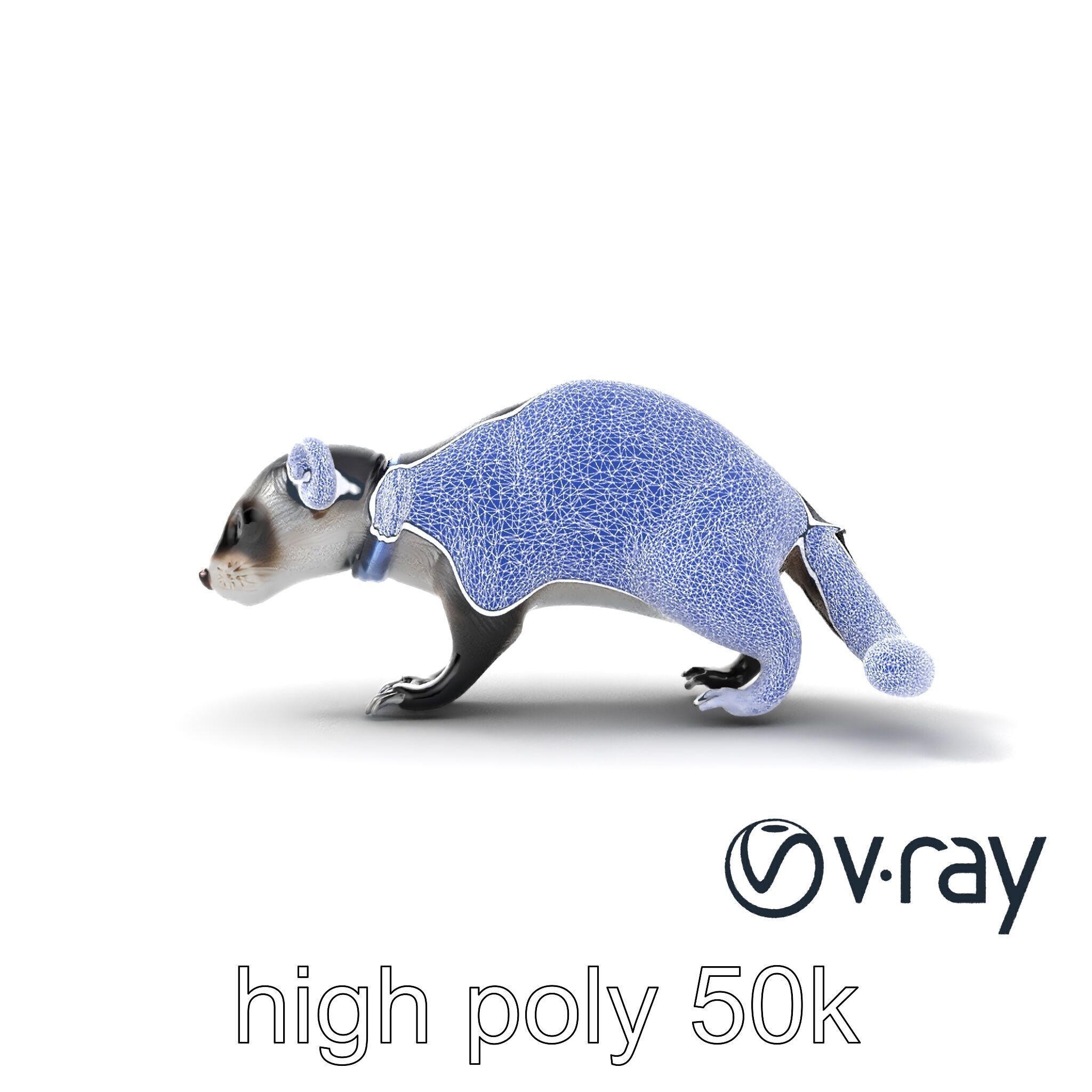 CyberClaw Ferret Tech Accessory model pack Low-poly 3D model_31
