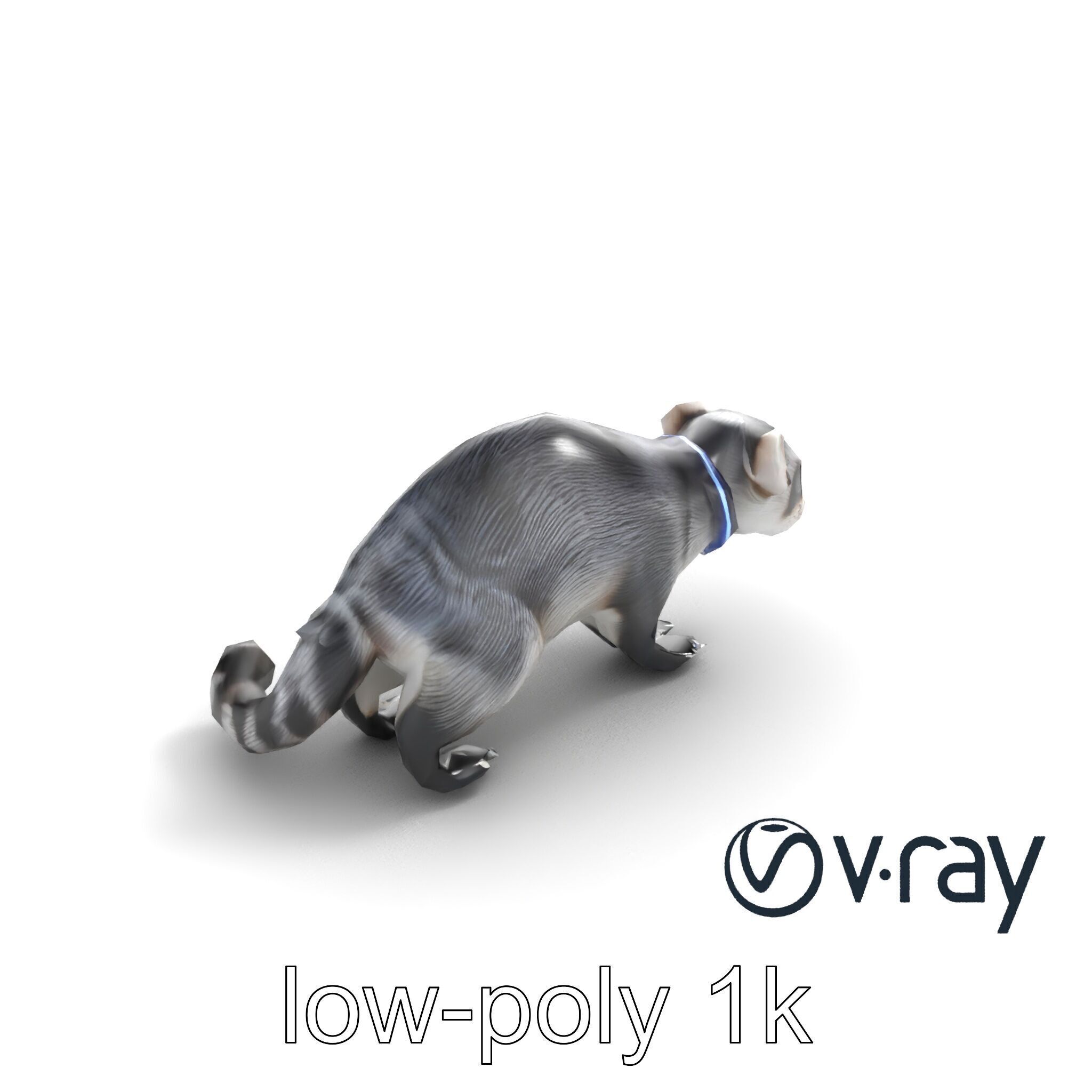 CyberClaw Ferret Tech Accessory model pack Low-poly 3D model_6