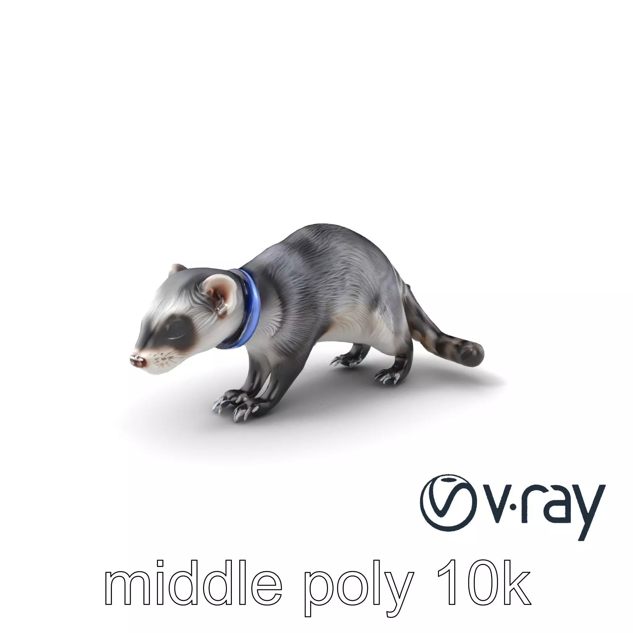 CyberClaw Ferret Tech Accessory model pack Low-poly 3D model_0