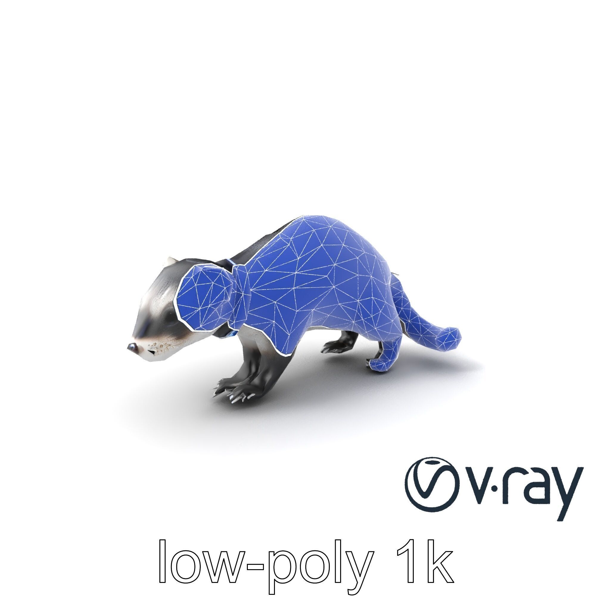 CyberClaw Ferret Tech Accessory model pack Low-poly 3D model_25