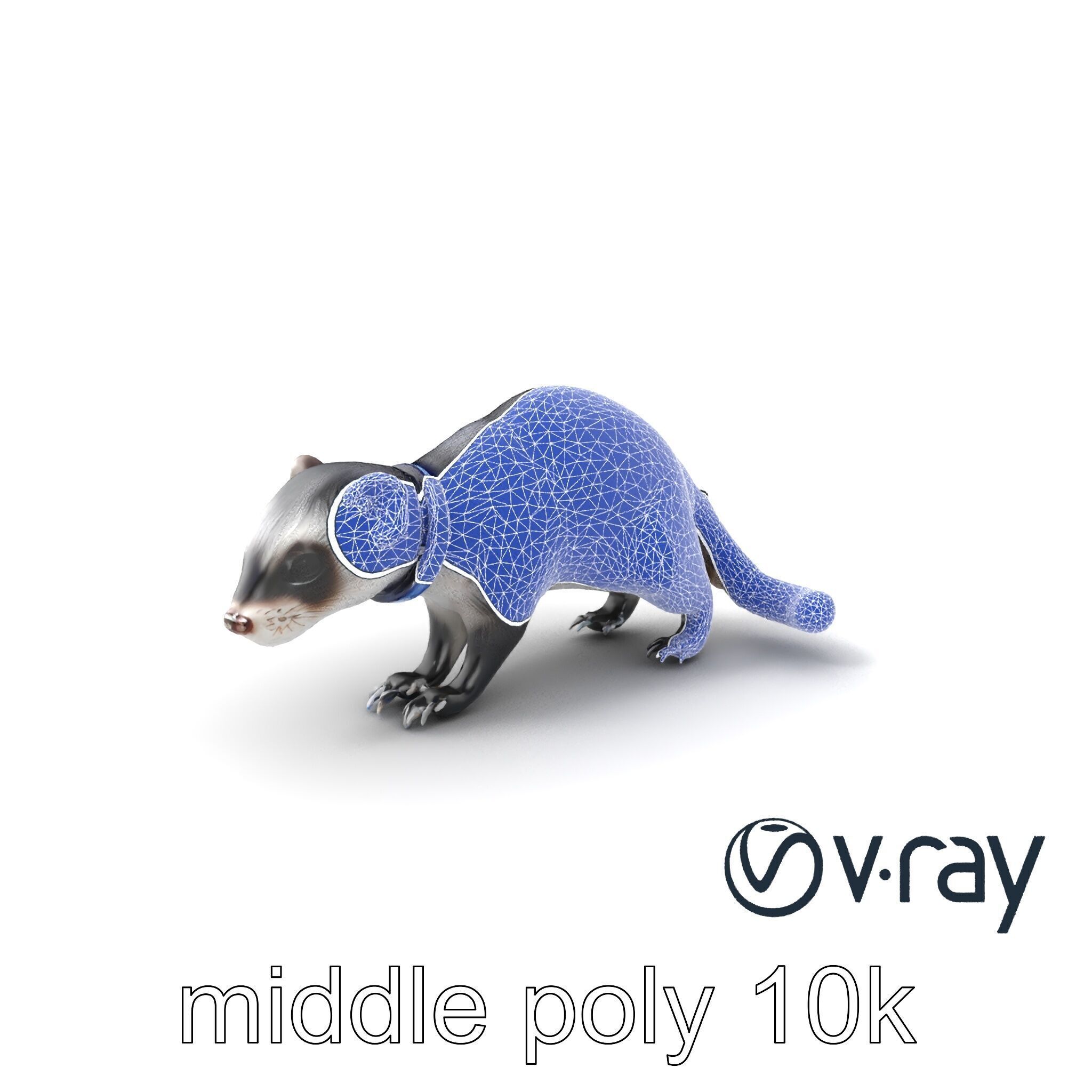 CyberClaw Ferret Tech Accessory model pack Low-poly 3D model_11