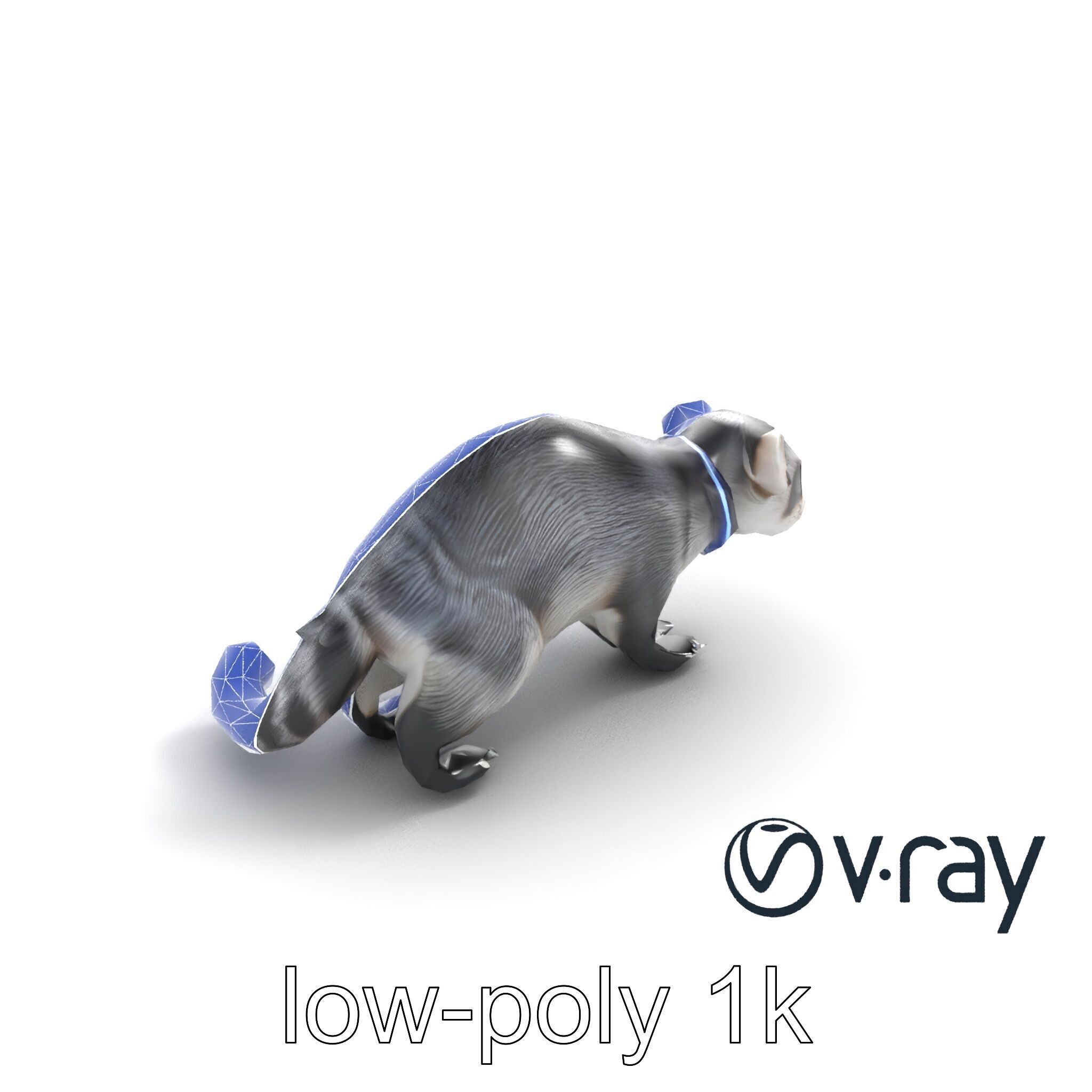 CyberClaw Ferret Tech Accessory model pack Low-poly 3D model_12