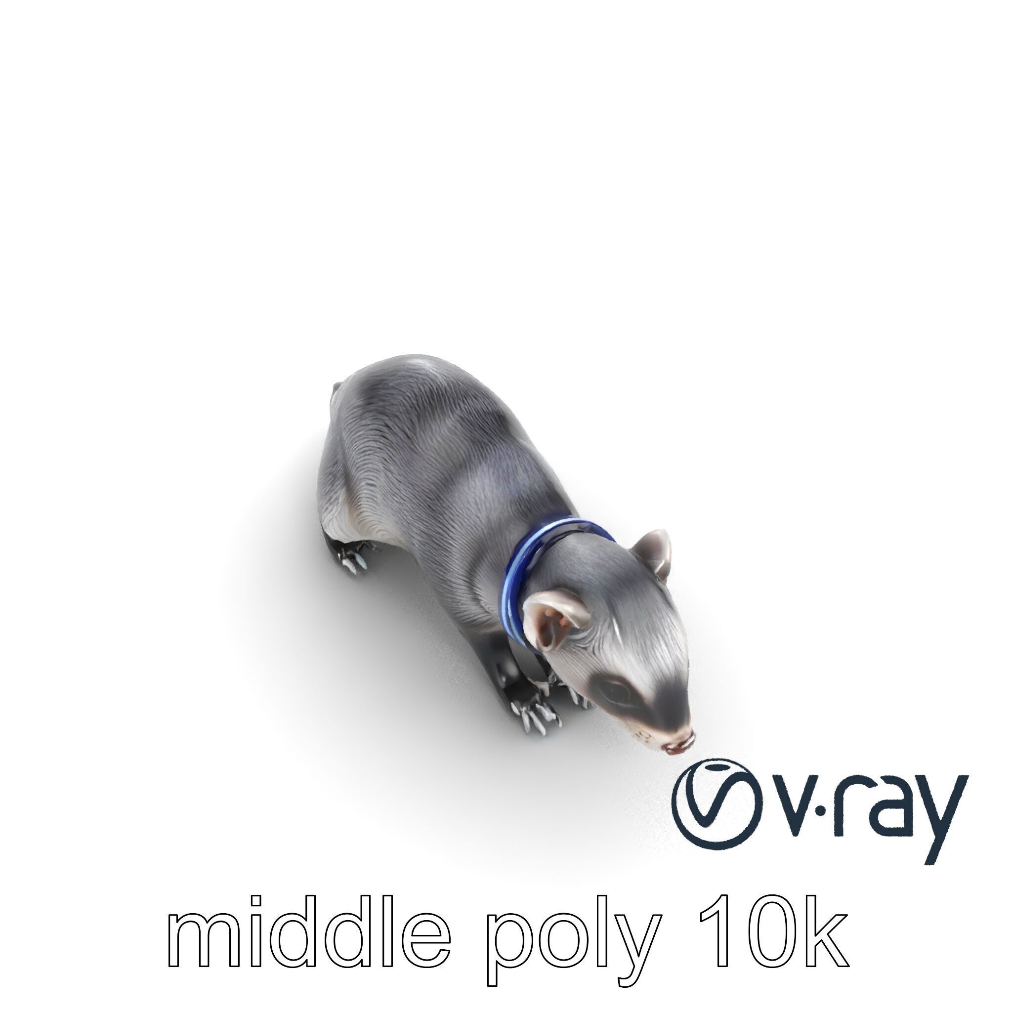 CyberClaw Ferret Tech Accessory model pack Low-poly 3D model_8