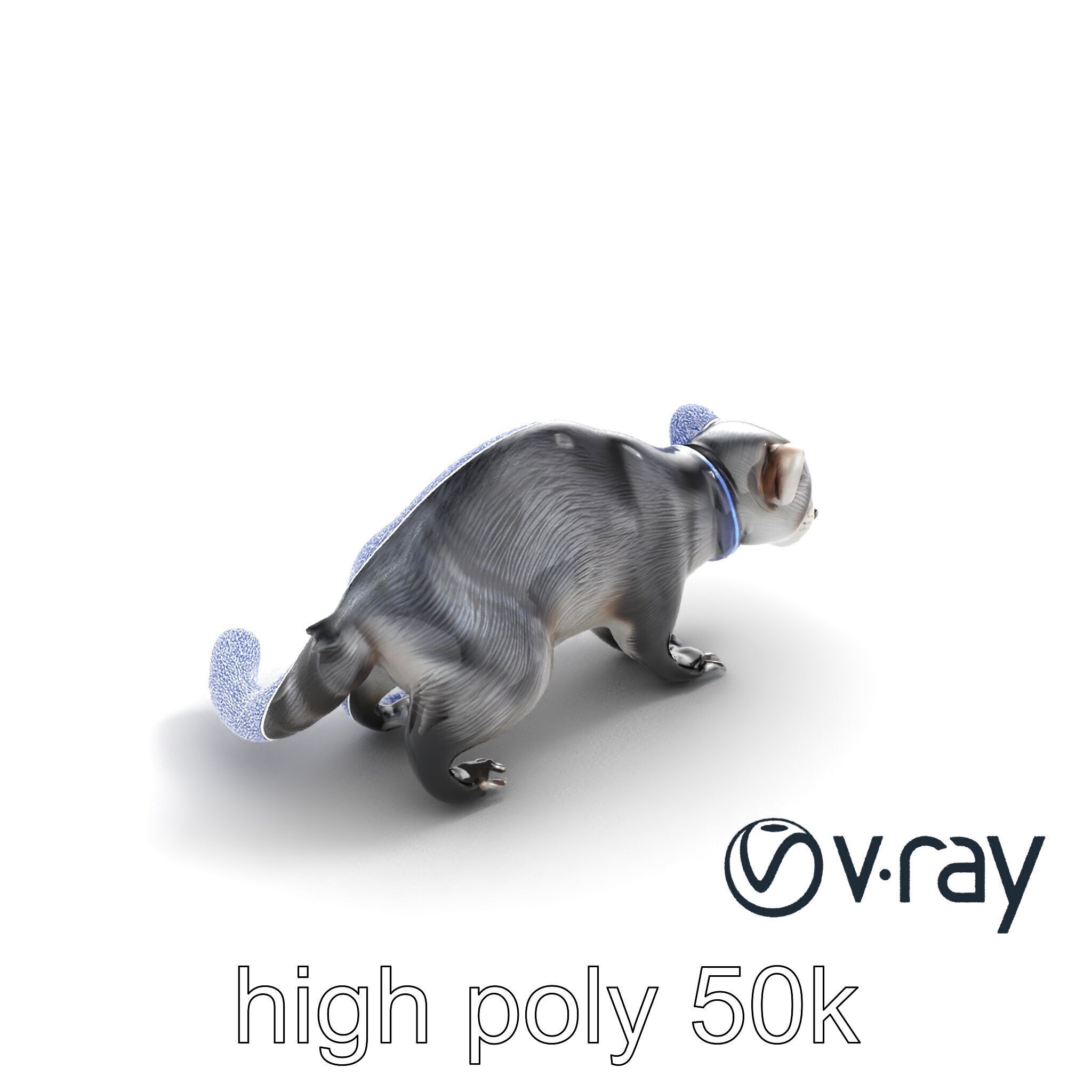 CyberClaw Ferret Tech Accessory model pack Low-poly 3D model_28