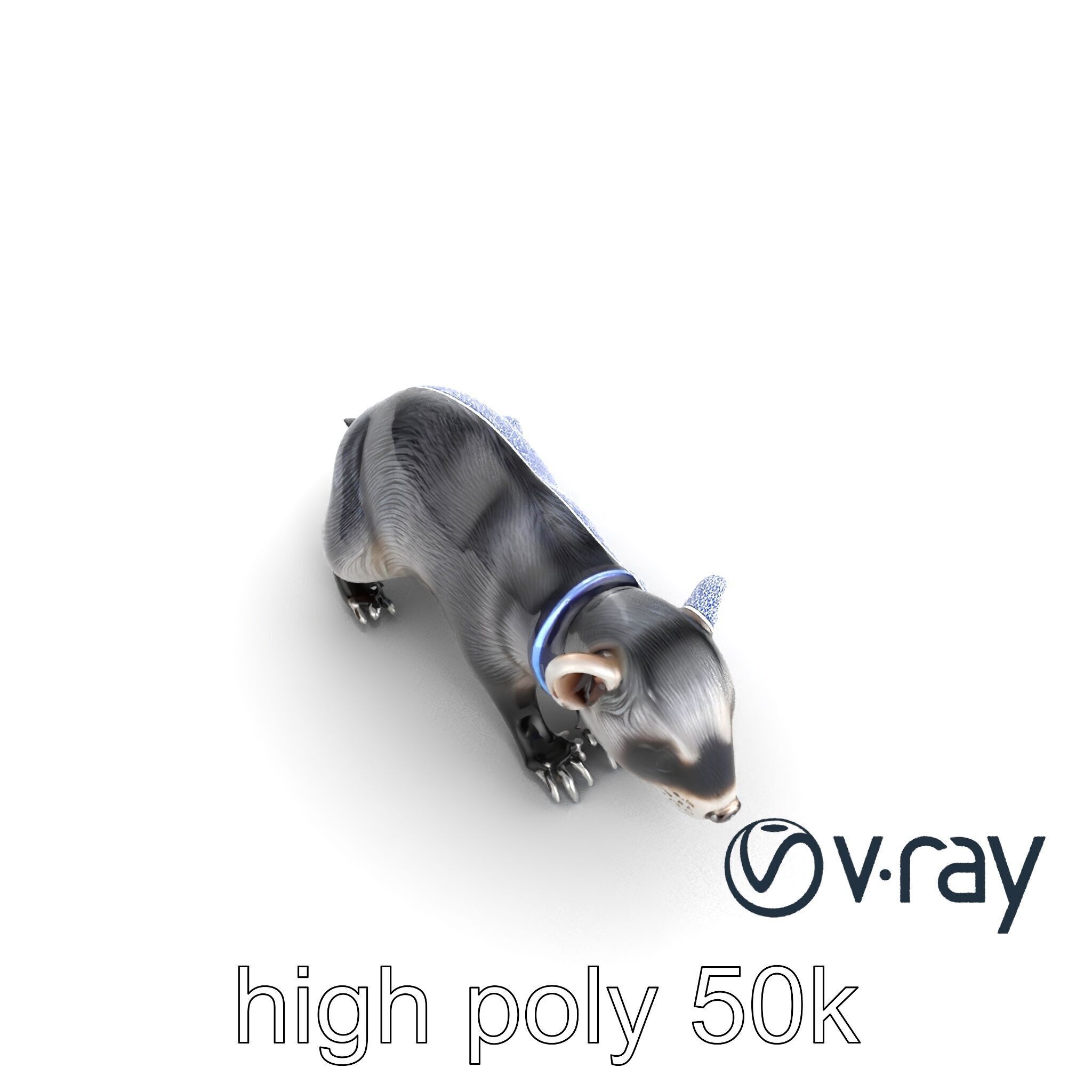 CyberClaw Ferret Tech Accessory model pack Low-poly 3D model_17