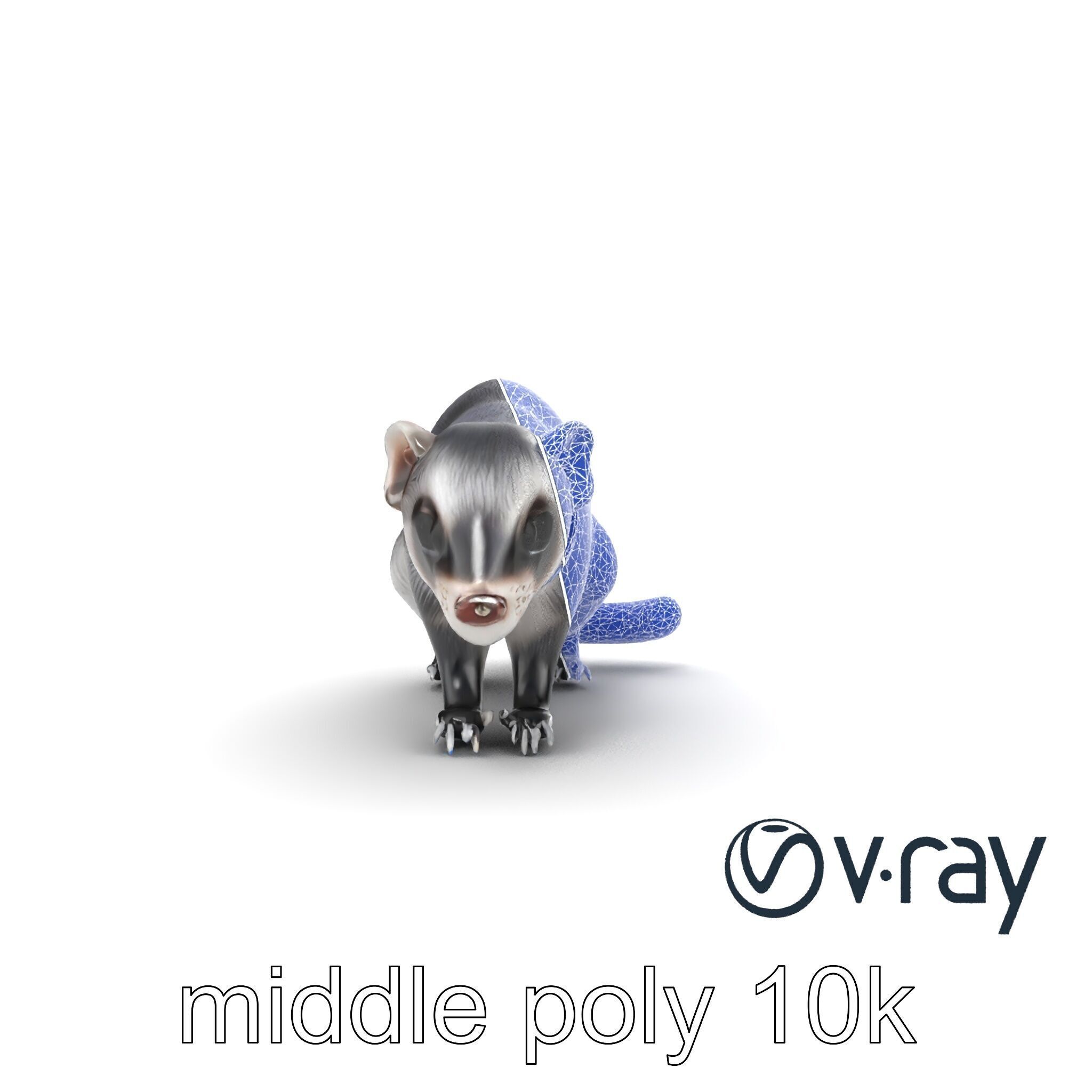 CyberClaw Ferret Tech Accessory model pack Low-poly 3D model_19