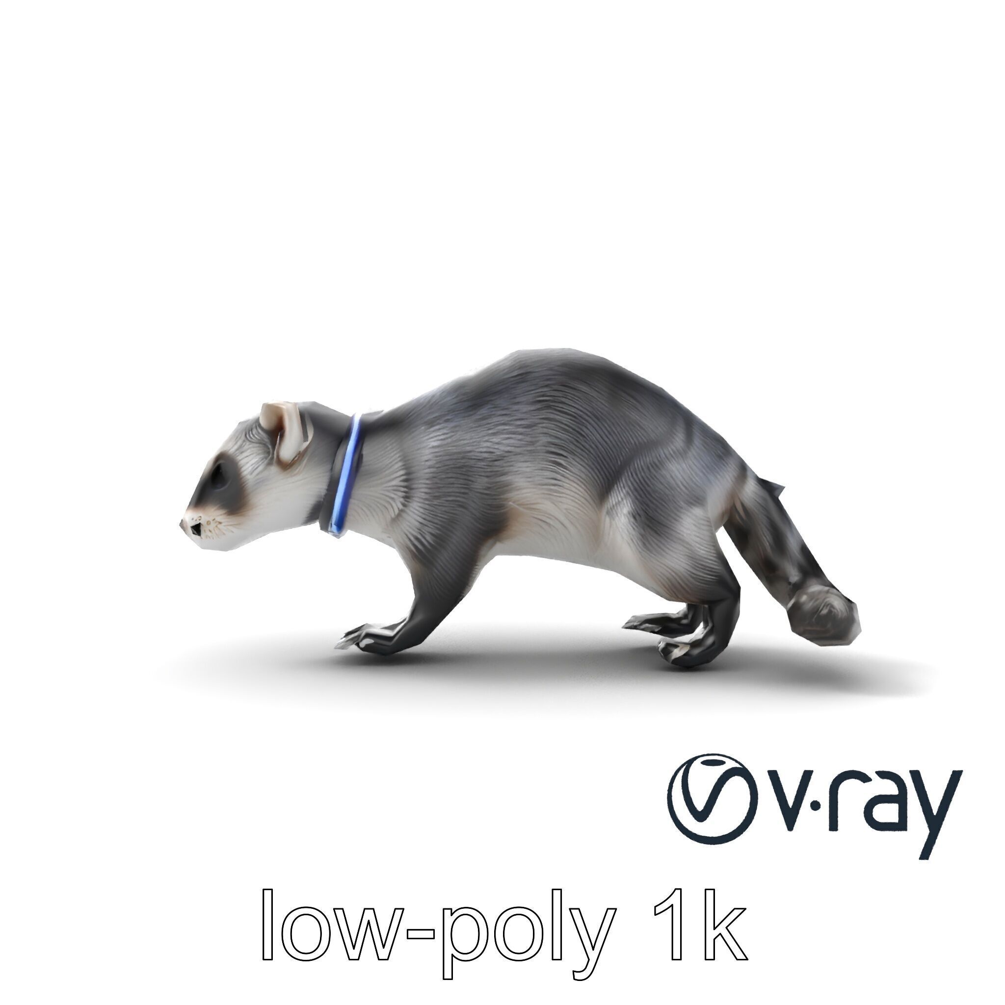 CyberClaw Ferret Tech Accessory model pack Low-poly 3D model_23
