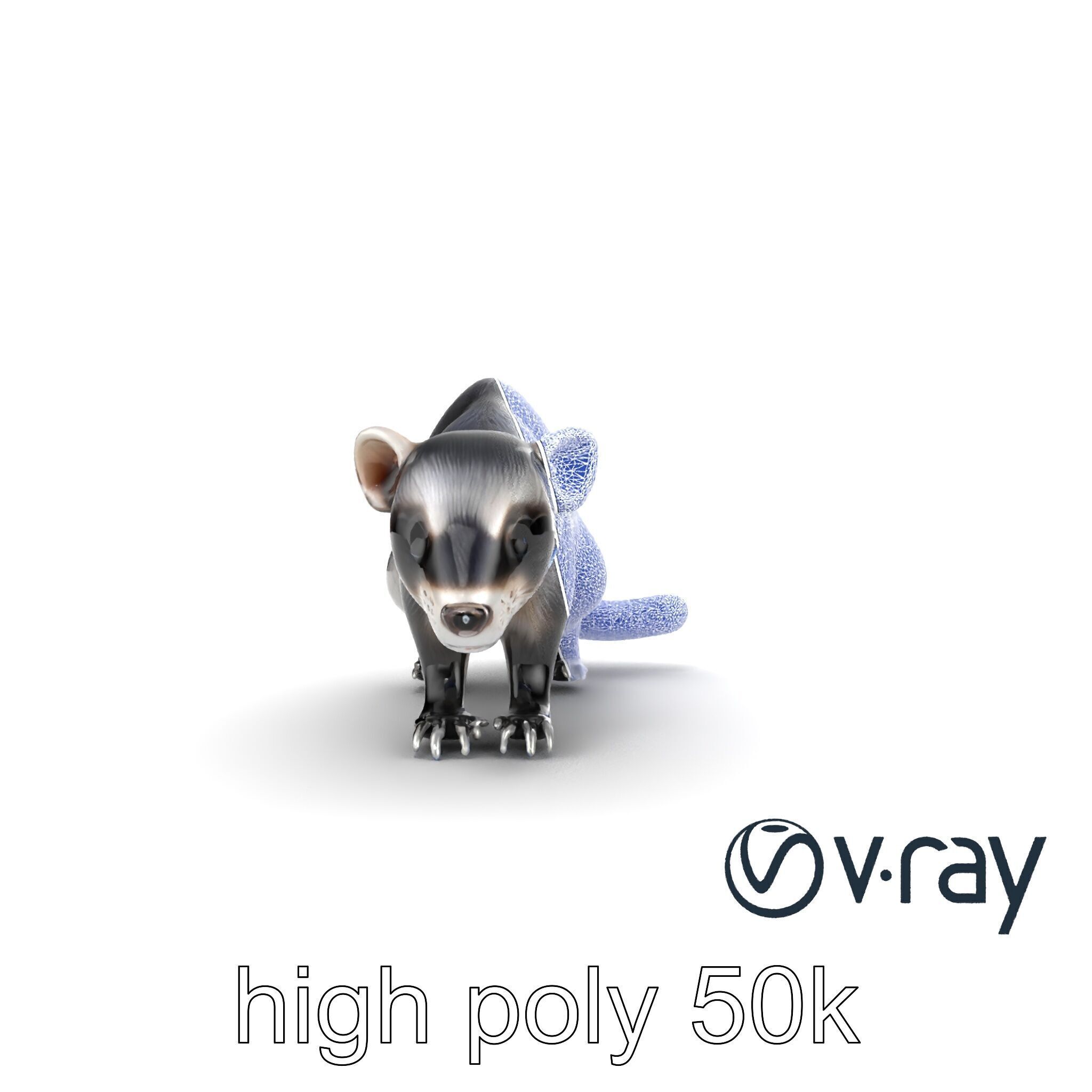 CyberClaw Ferret Tech Accessory model pack Low-poly 3D model_21