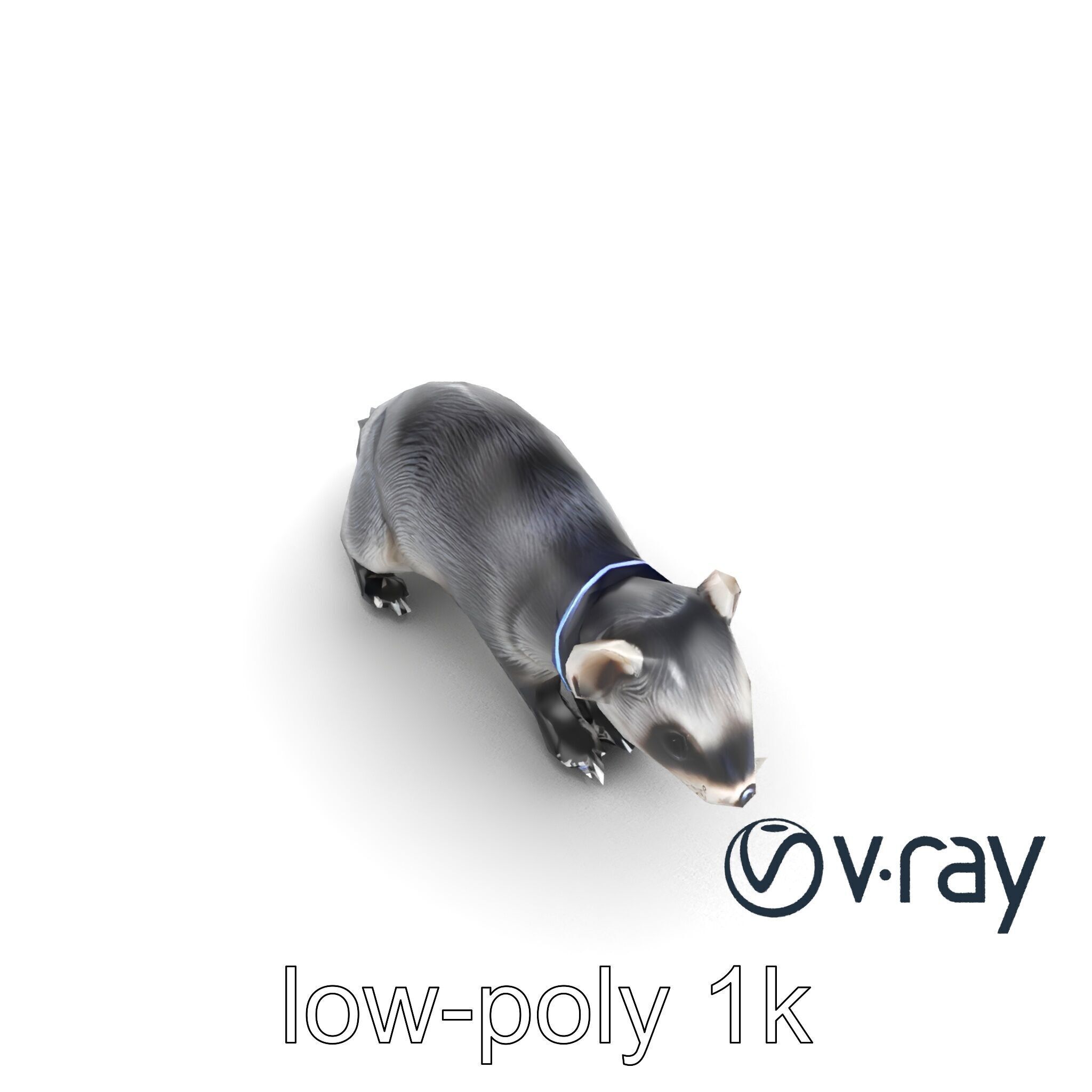 CyberClaw Ferret Tech Accessory model pack Low-poly 3D model_9