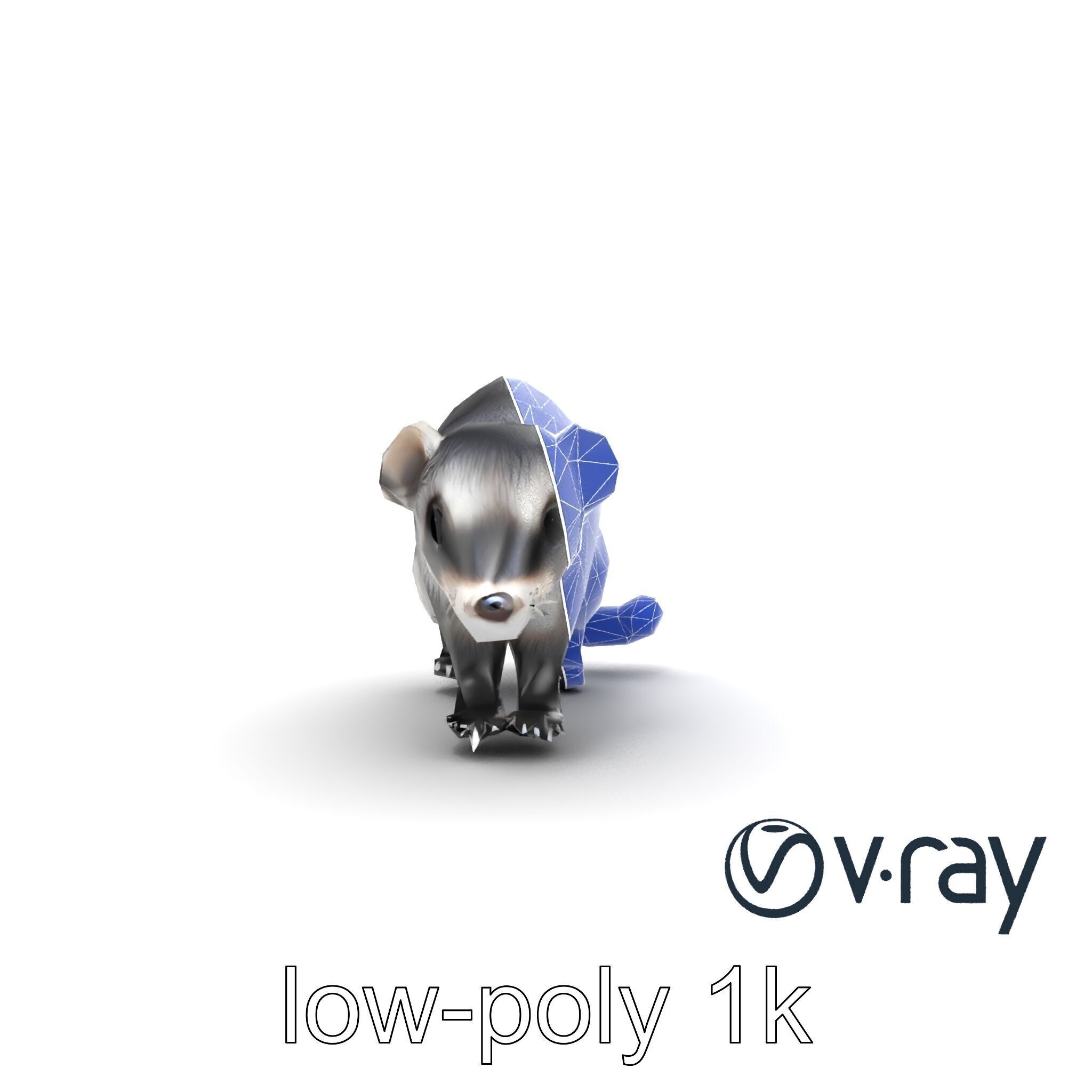 CyberClaw Ferret Tech Accessory model pack Low-poly 3D model_22