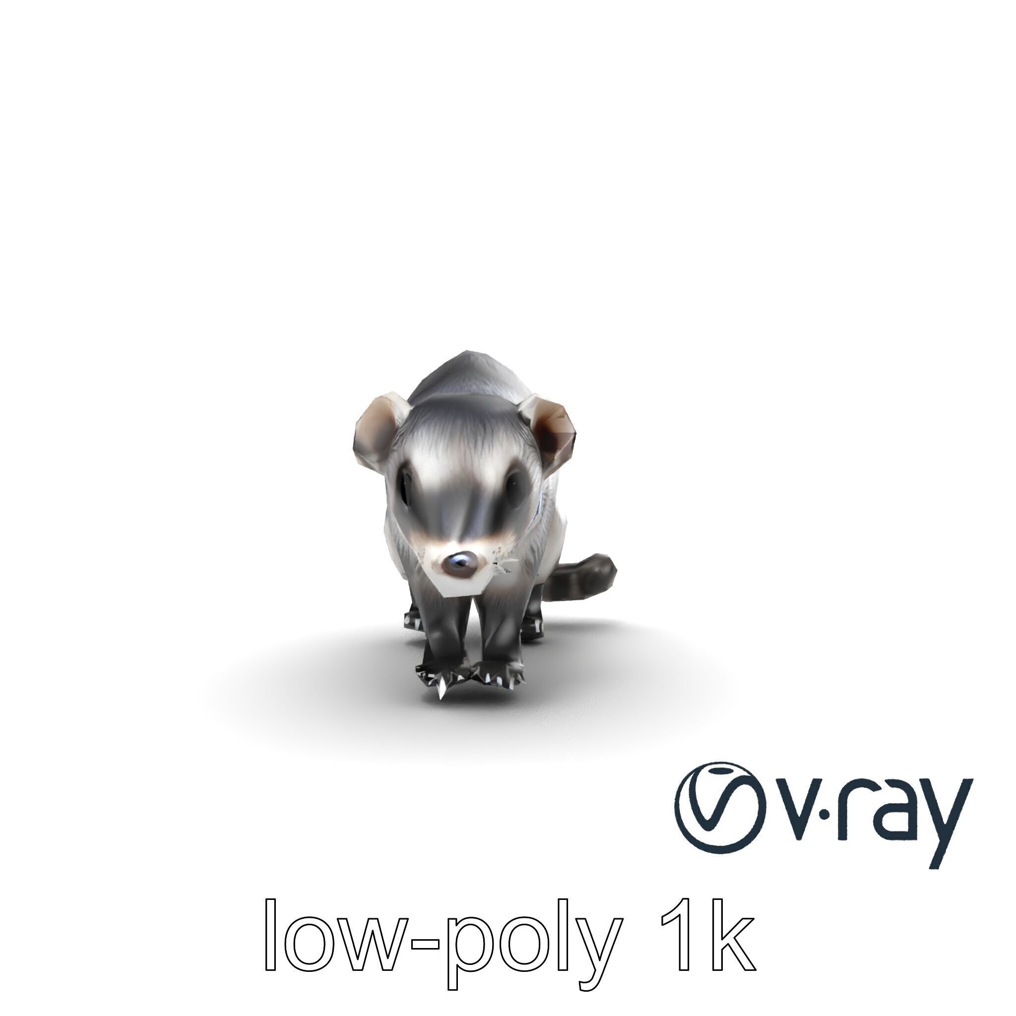 CyberClaw Ferret Tech Accessory model pack Low-poly 3D model_30
