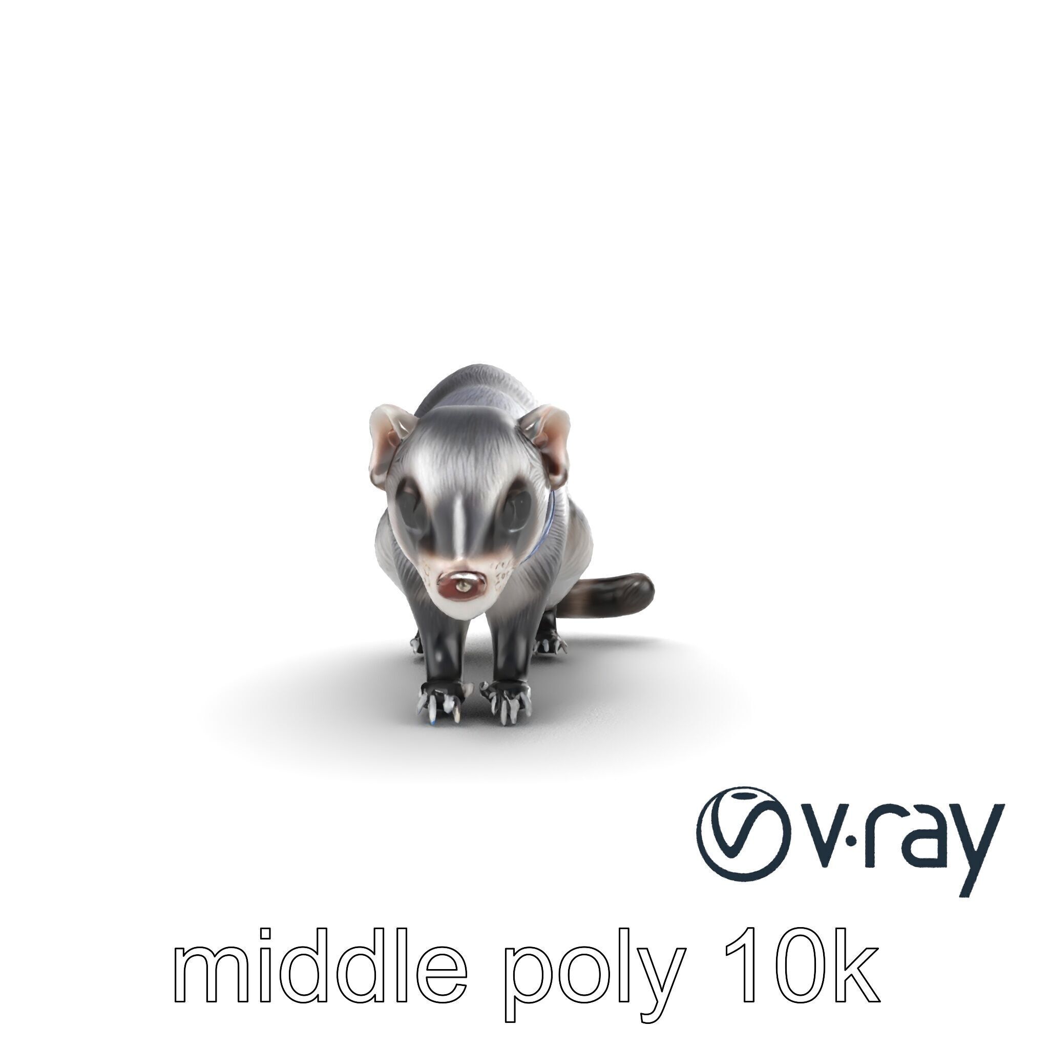 CyberClaw Ferret Tech Accessory model pack Low-poly 3D model_27