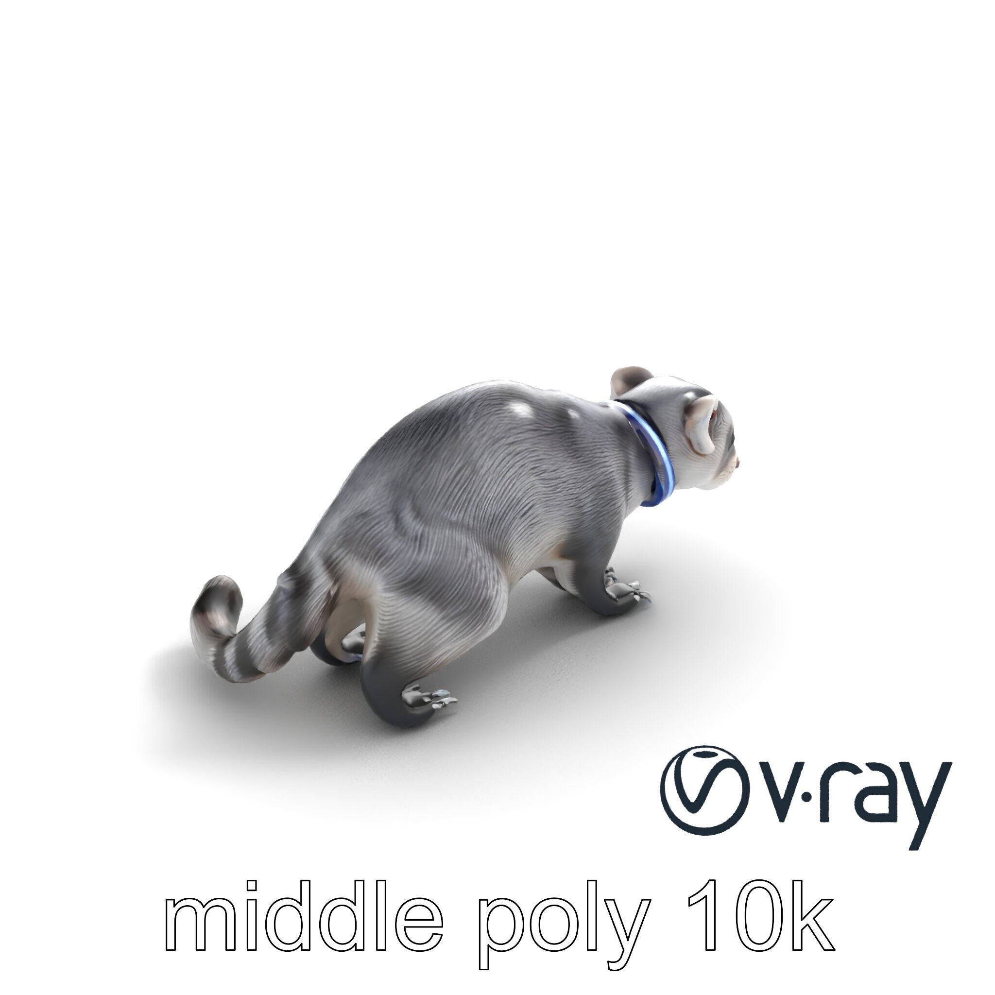 CyberClaw Ferret Tech Accessory model pack Low-poly 3D model_5