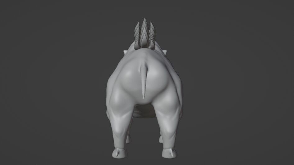 Boar High Polly 3D model_2