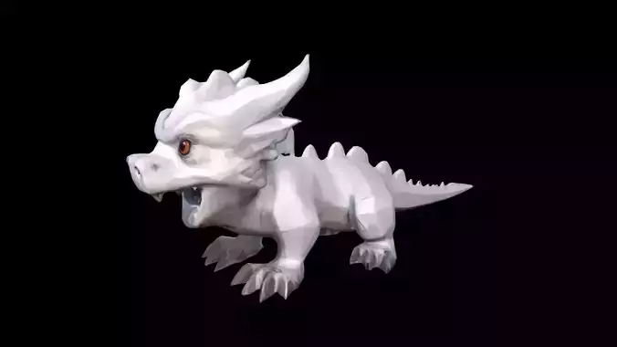 Falkor Dinosaur 3d Model
